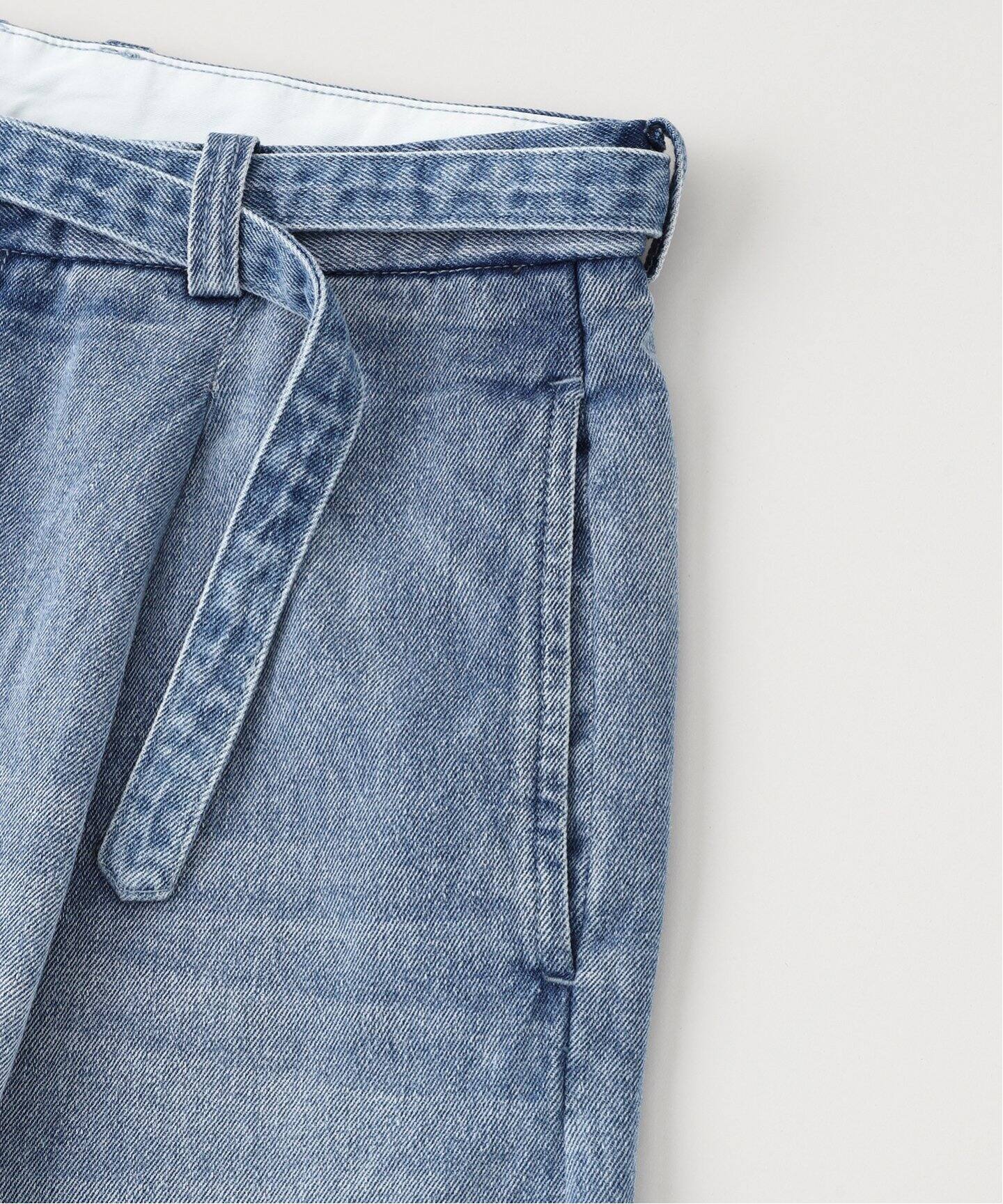 LE JEAN(ルジーン) デニム ベルテッド トラウザー（デニムパンツ