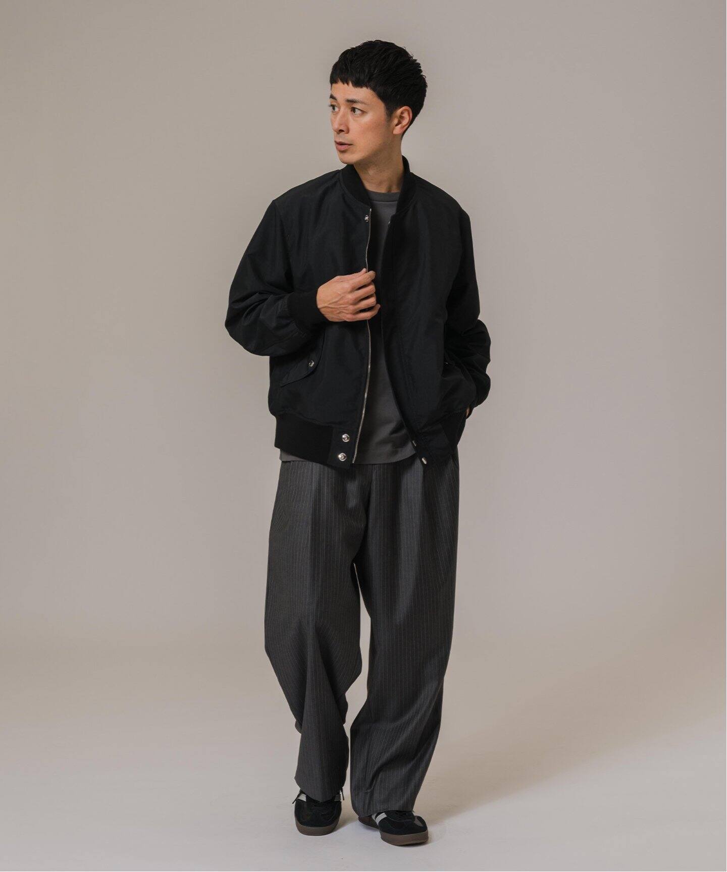 LA BOUCLE(ラブークル) Loro Piana Fabric ワイドパンツ（スラックス 
