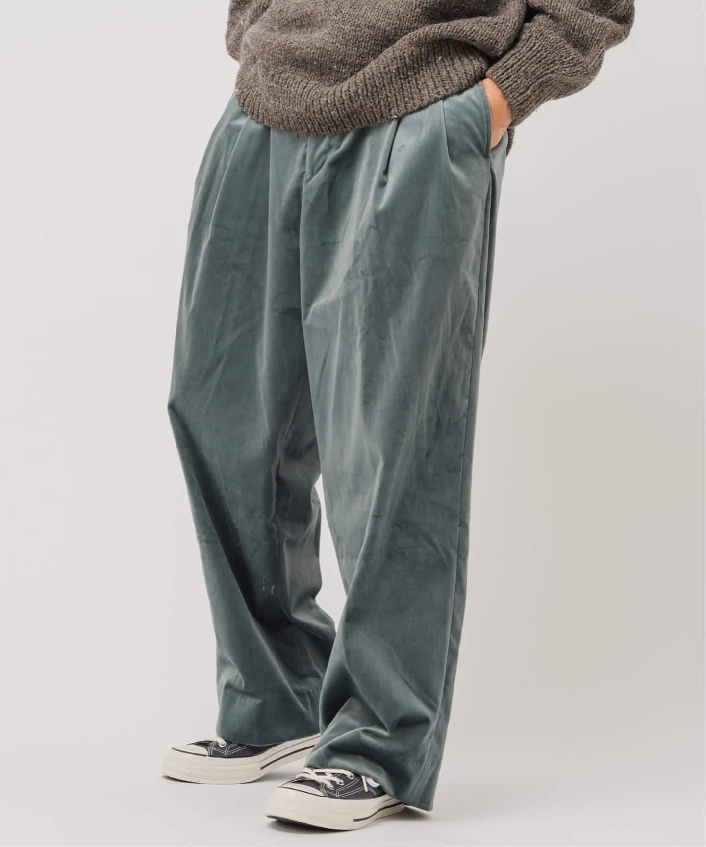 エディフィス（EDIFICE）/E．PONTOGLIO VELVET バギー パンツ E.PONTOGLIO VELVET バギー パンツ（その他パンツ）｜EDIFICE