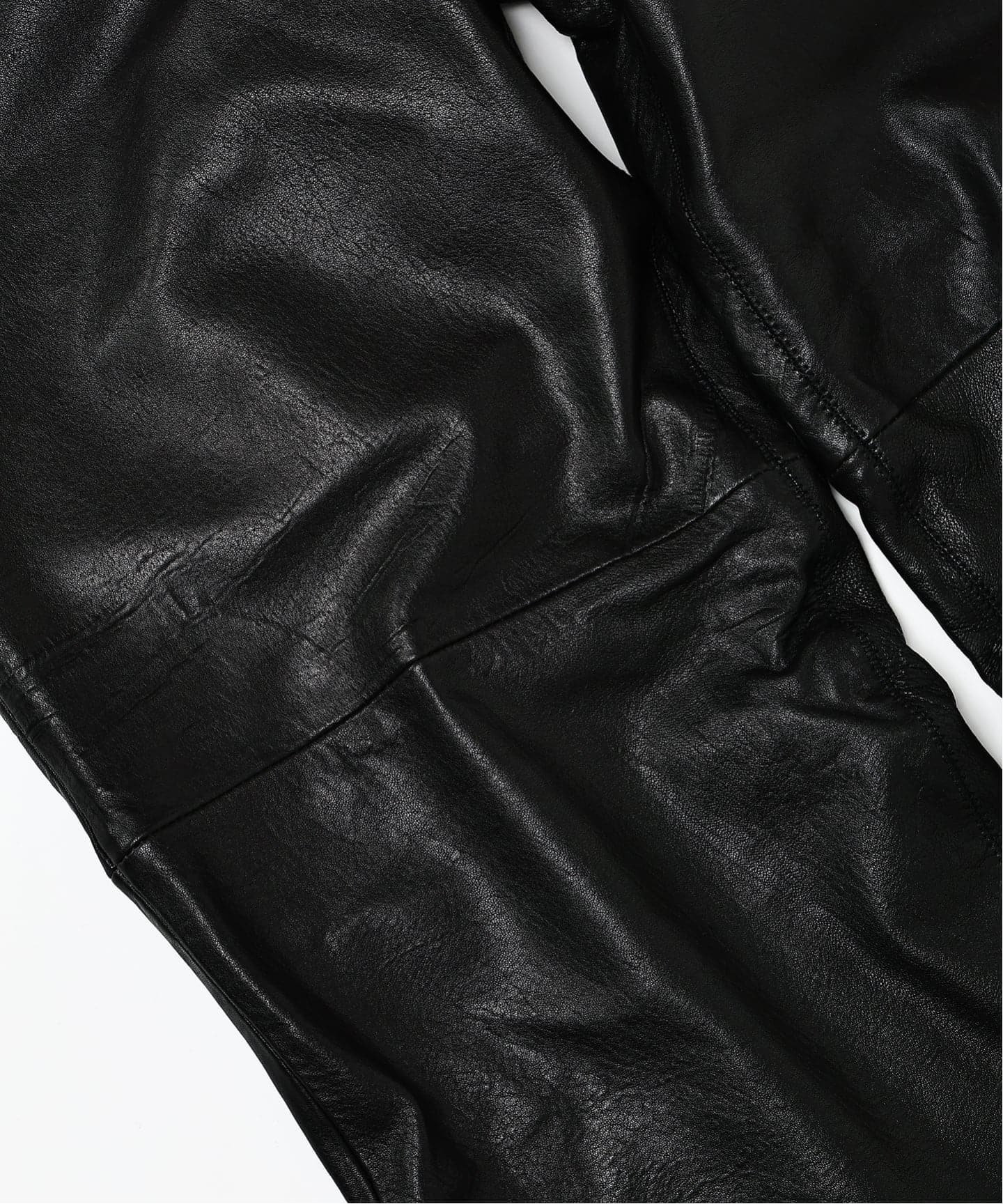 LA BOUCLE (ラブークル) LAMB LEATHER ワイド トラウザー