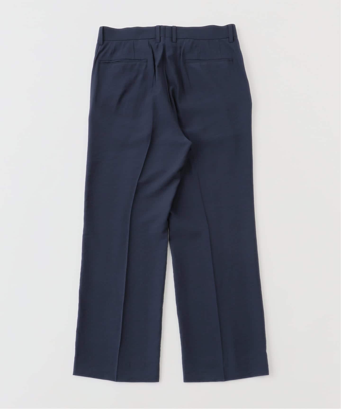E.LINEN VISCOSE フレア ワイド パンツ（スラックス）｜EDIFICE