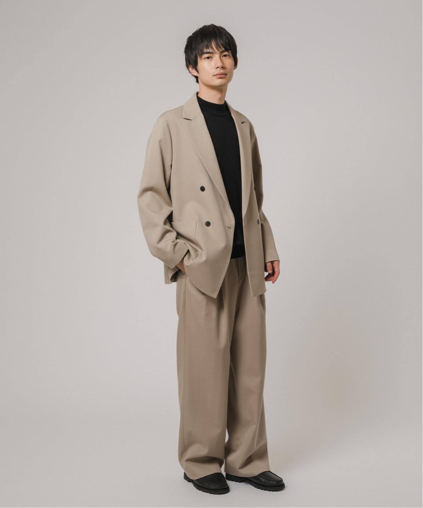 VISTO ギャバ 2プリーツ パンツ【セットアップ着用可
