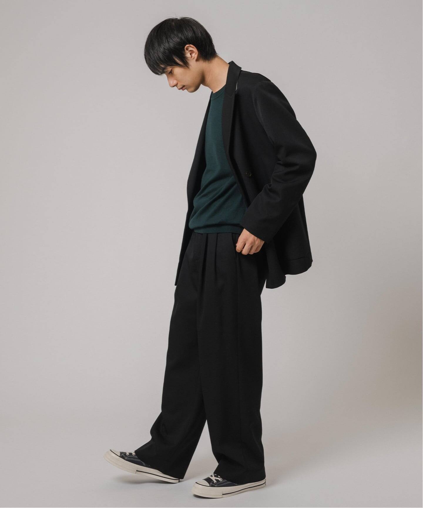 VISTO ギャバ 2プリーツ パンツ【セットアップ着用可】（スラックス