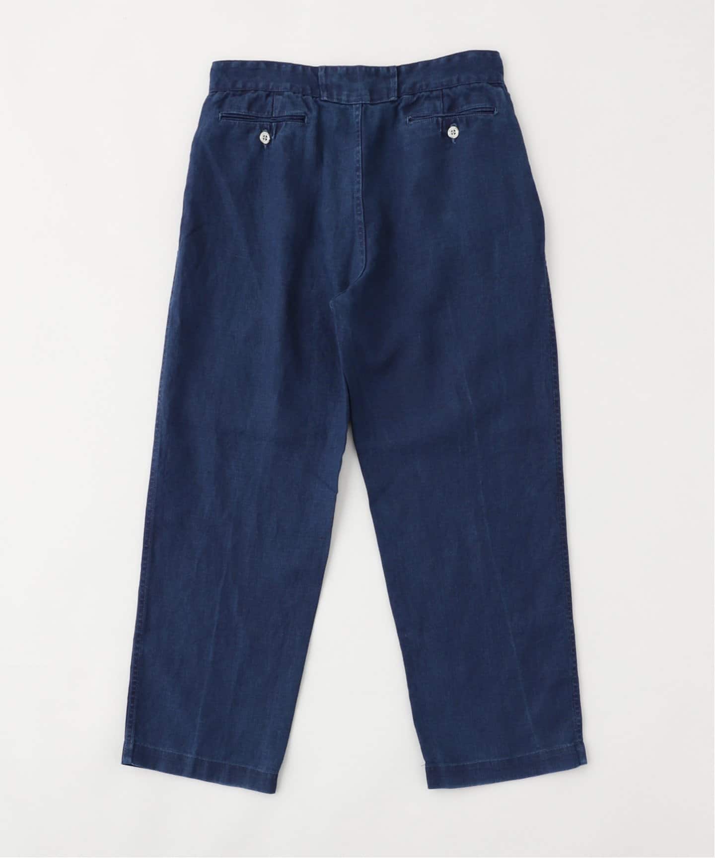Letiquette × ETS.MATERIAUX リネン トラウザーズ(インディゴ