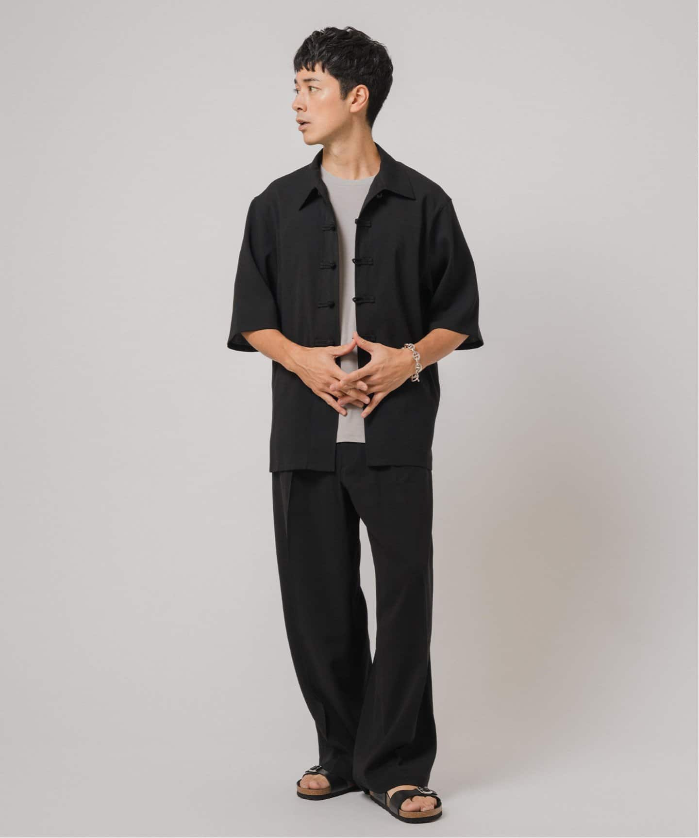 【未使用美品】WWS × ASAHI × EDIFICE スラックスチャコール ボーダレスウェアブランド「WWS」×サイクルベースあさひ