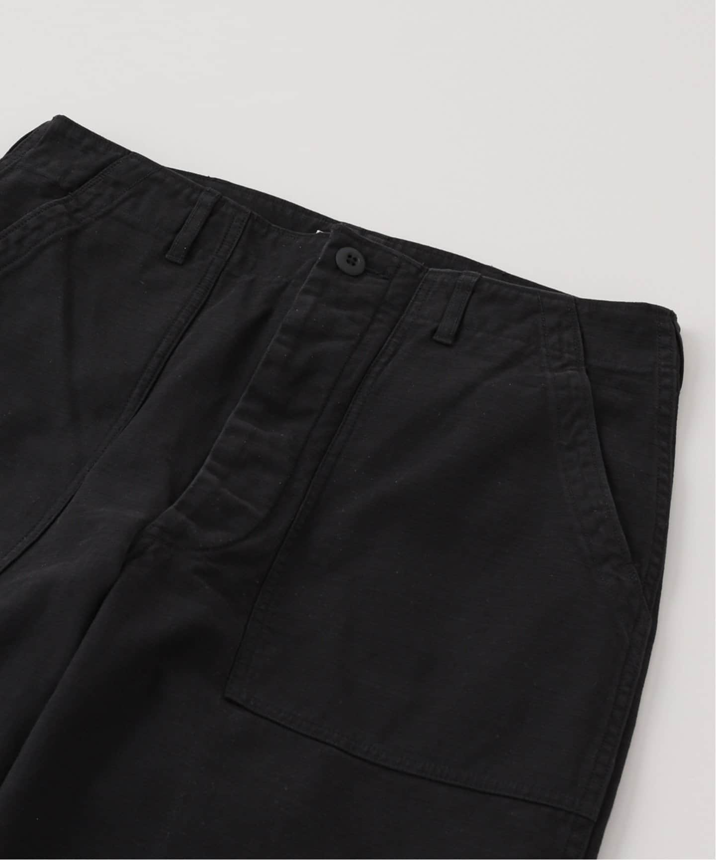 CIOTA スビンコットン　ベイカーパンツ　BLACK 6 CIOTA”スビンコットンバックサテンベイカーパンツ” BLACK
