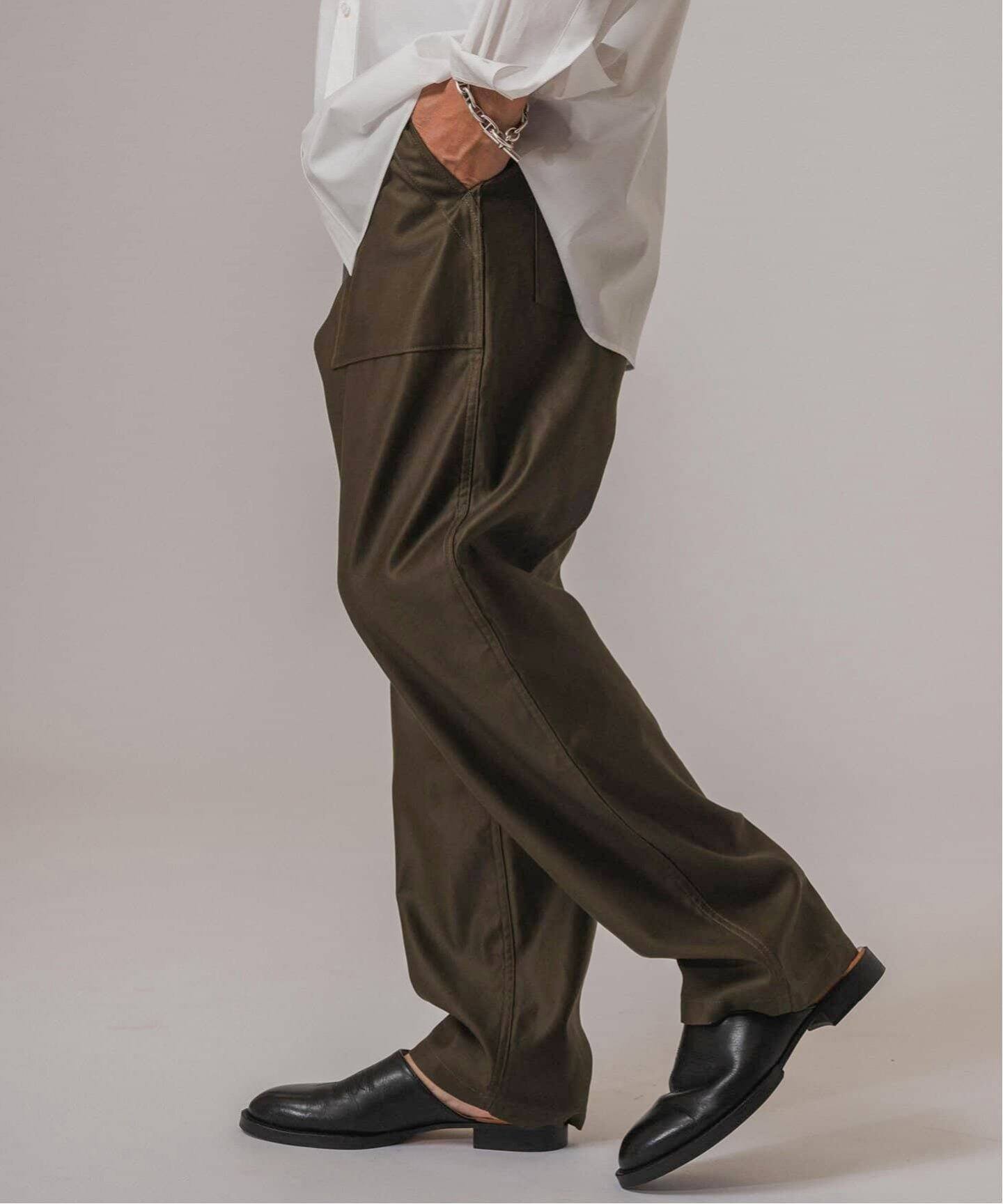 CIOTA for EDIFICE 別注 スビンコットン モールスキン ベイカーパンツ 