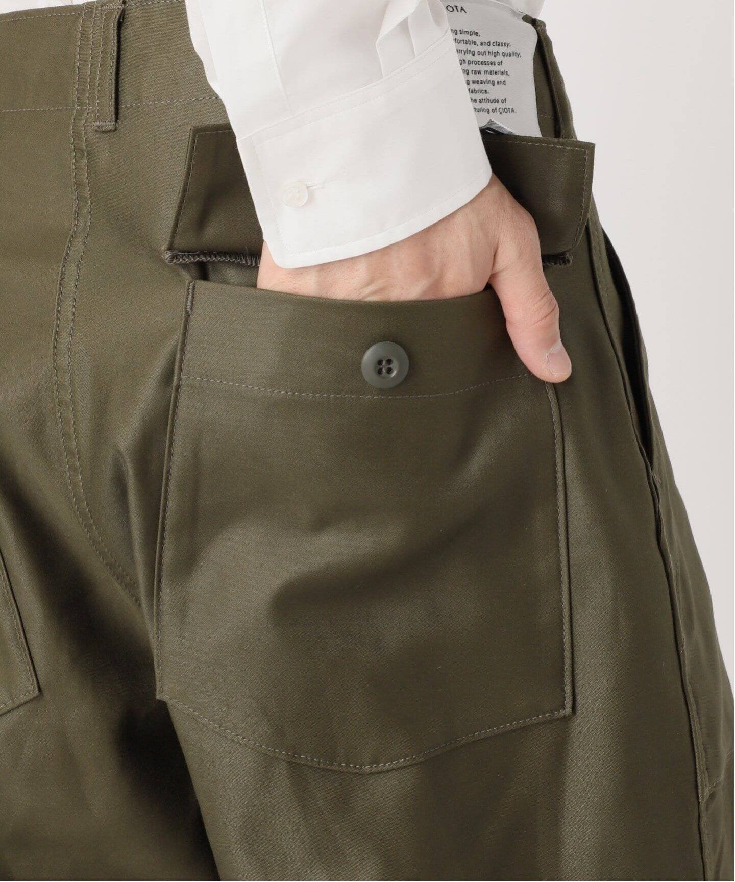 CIOTA for EDIFICE 別注 スビンコットン モールスキン ベイカーパンツ 