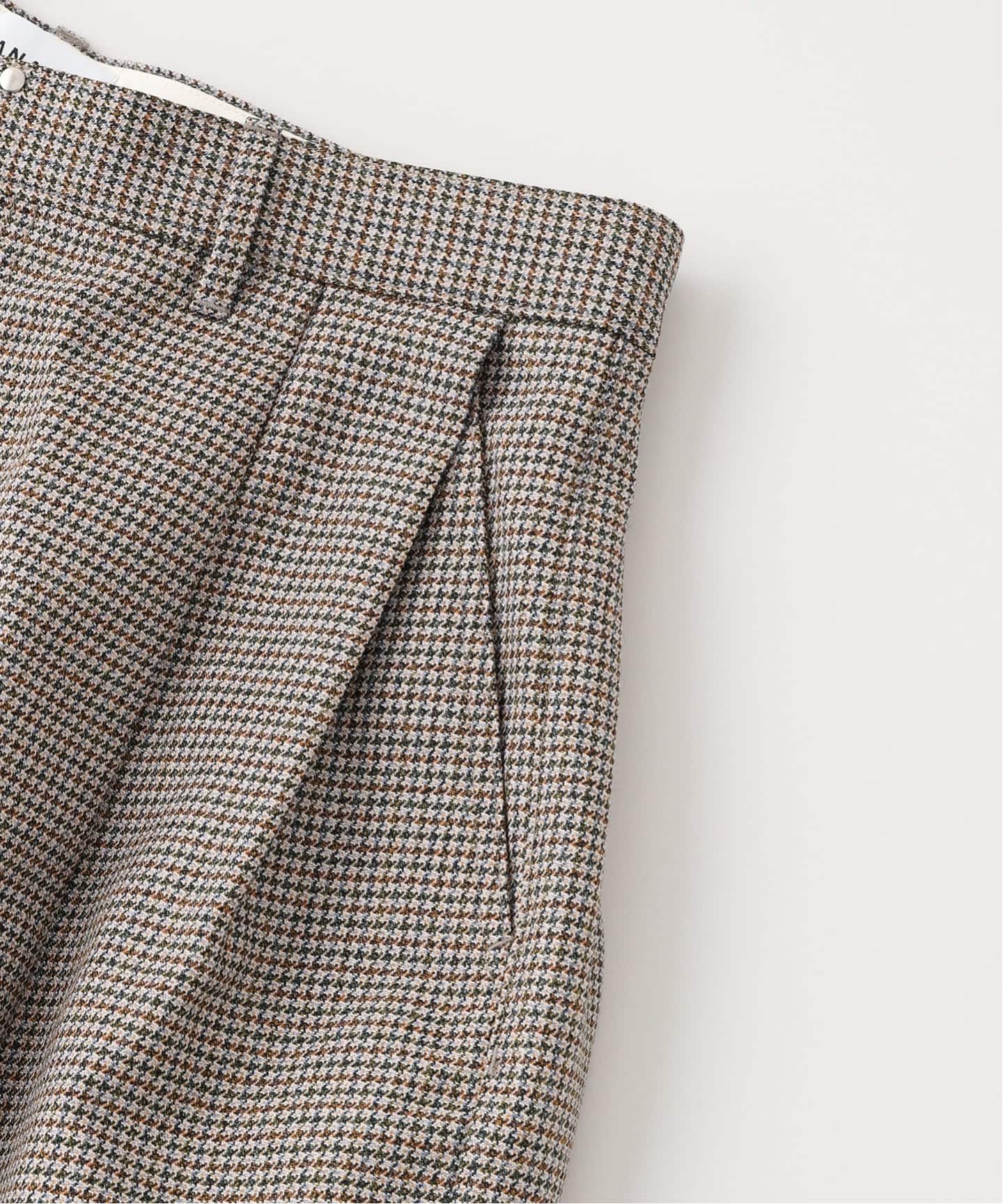 TANAKA (タナカ) HAKAMA TROUSERS MICRO CHECK（スラックス）｜EDIFICE