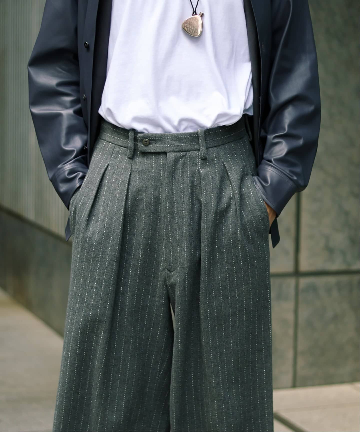 m’s braque エムズブラック 未使用 キュプラ レーヨン ワイド パンツ m's braque エムズブラック 未使用 キュプラ レーヨン ワイド パンツ