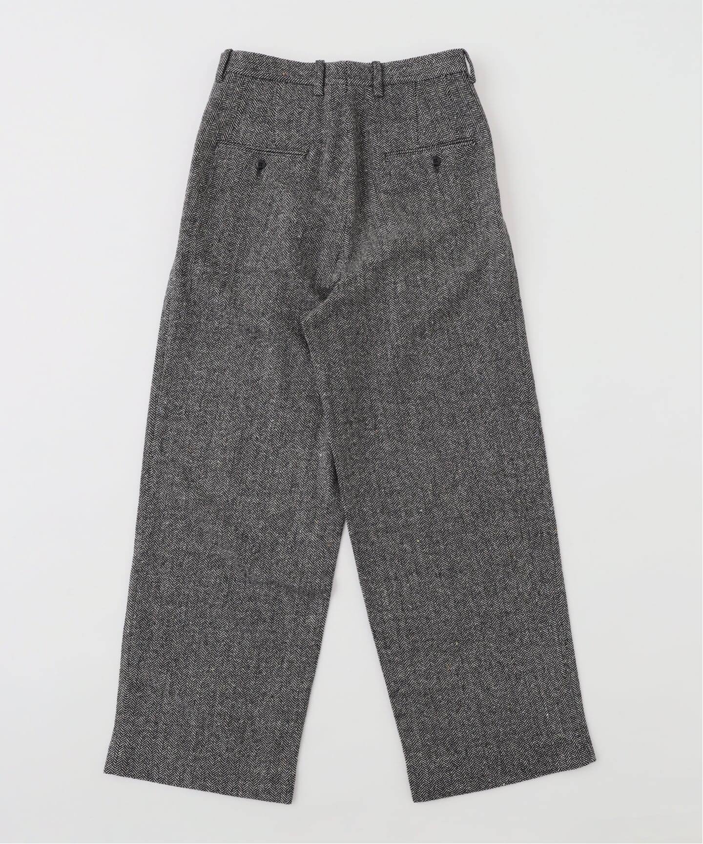 m's braque (エムズ ブラック) TUCK WIDE BUGGY パンツ(へ
