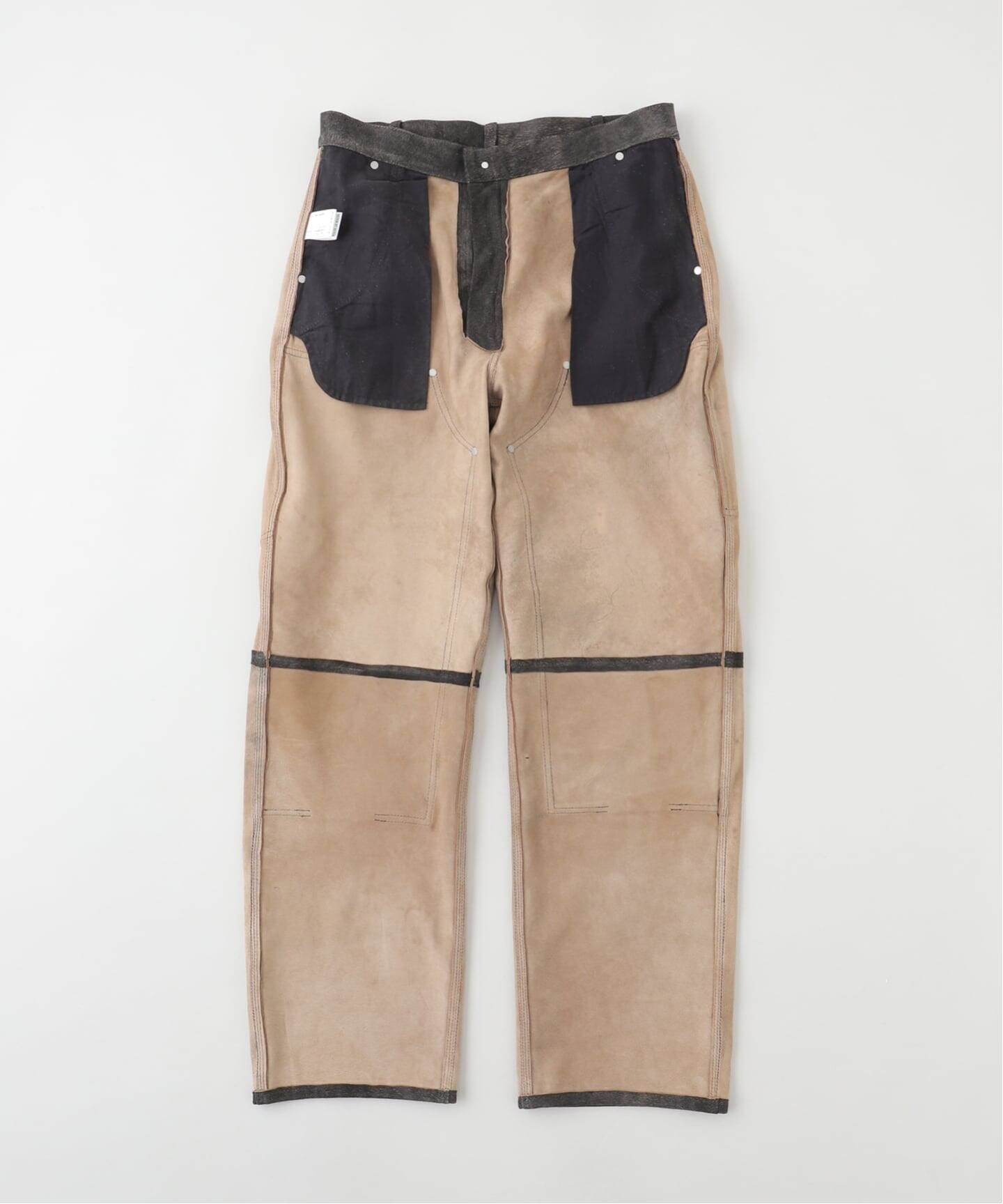 seven 7さん専用 SEVEN BY SEVEN (セブンバイセブン) LEATHER DOUBLE KNEE パンツ