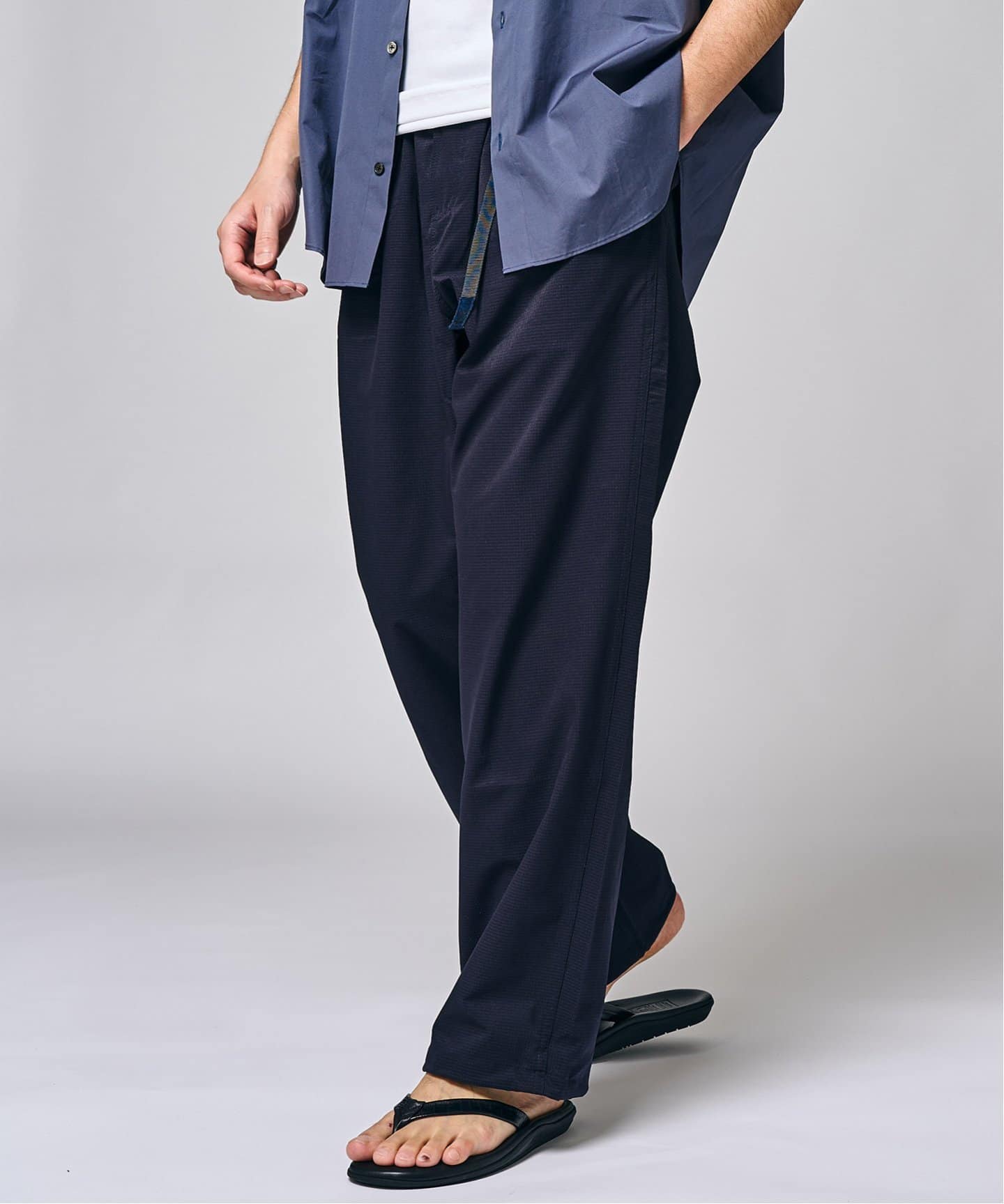 美品　GRAMICCI × EDIFICE トラックパンツ Lサイズ GRAMICCI(グラミチ) 別注 4WAY ストレッチ 1タック セミワイド