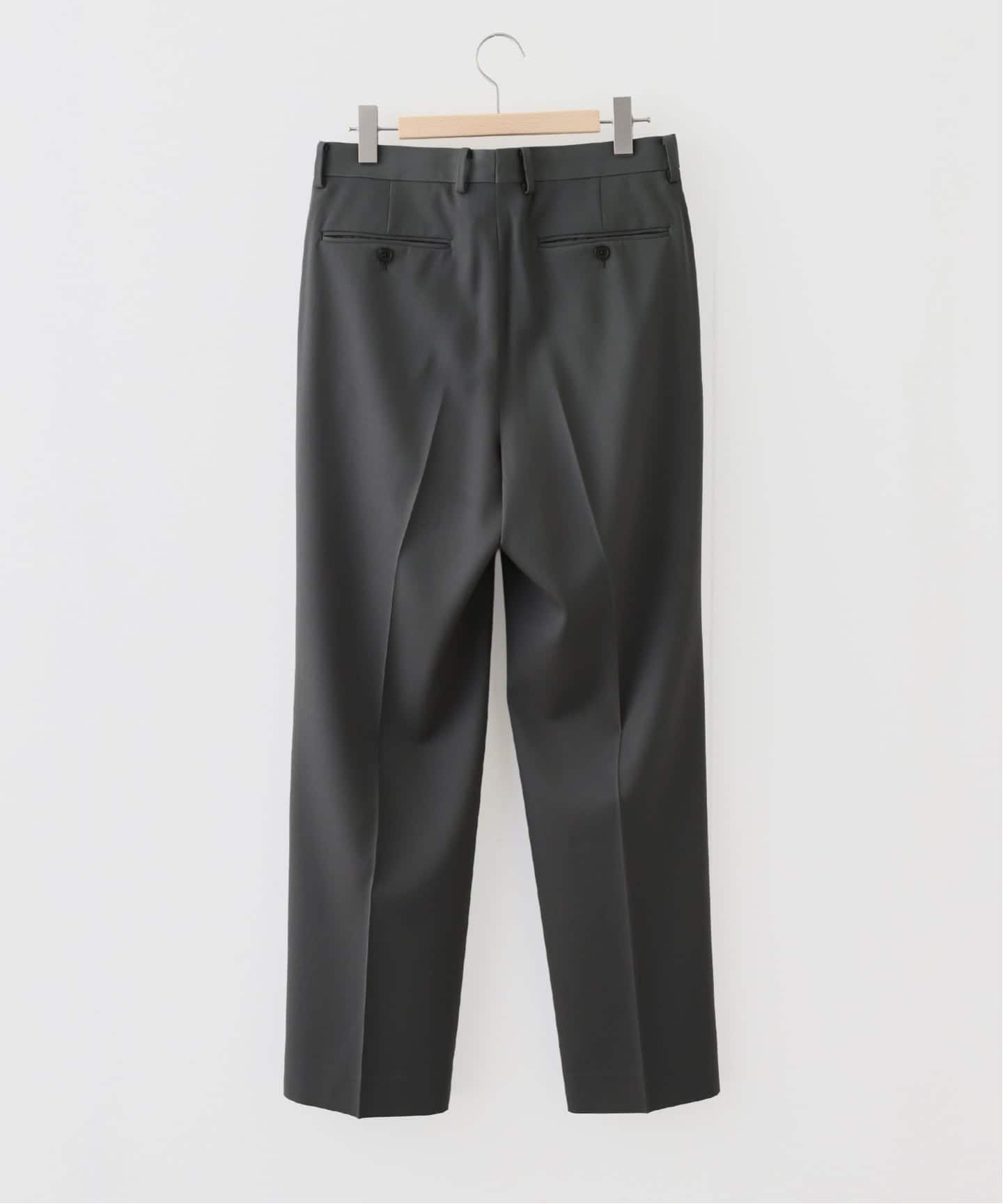 AURALEE オーラリー スラックス グレー(チェック) 0490025M0011 AURALEE (オーラリー) LIGHT WOOL MAX GABARDINE TWO-TUCK