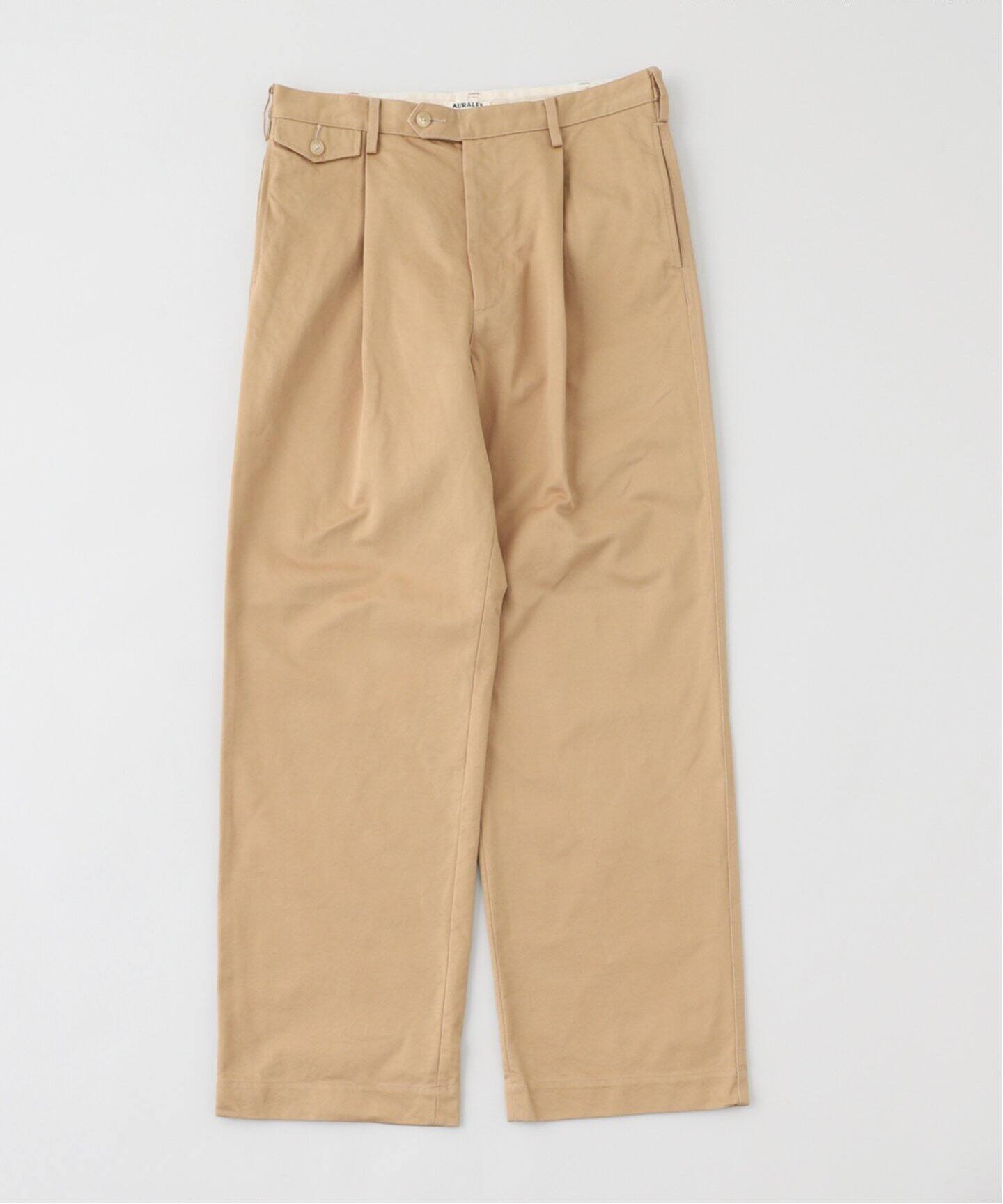AURALEE(オーラリー) WASHED FINX CHINO ONE-TUCK パンツ A25SP02FC 