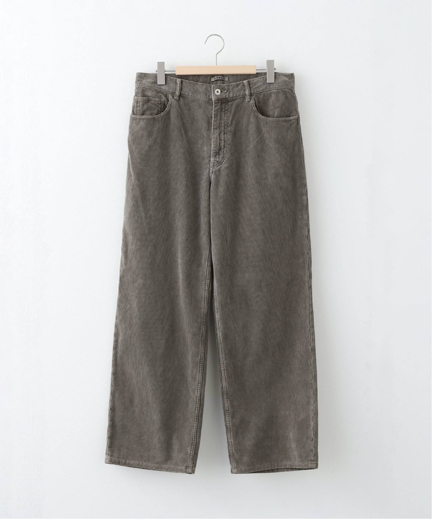 AURALEE (オーラリー) PIGMENT DYED FINX CORDUROY WIDE A25AP02FC