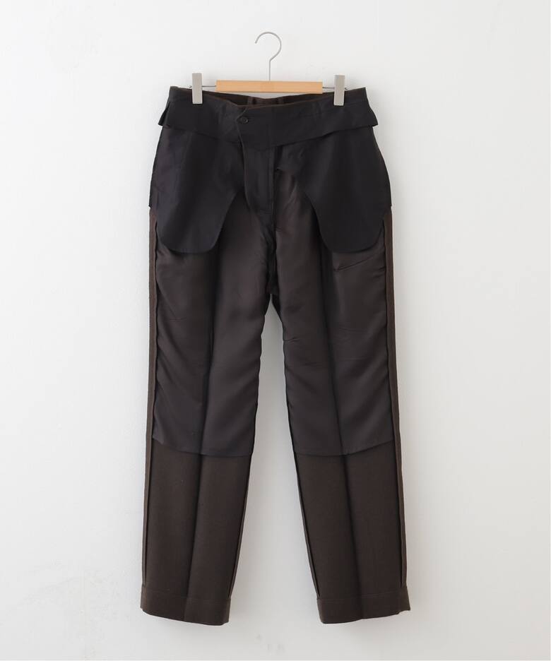 AURALEE (オーラリー) BABY CAMEL FLANNEL TWO-TUCK スラックス 