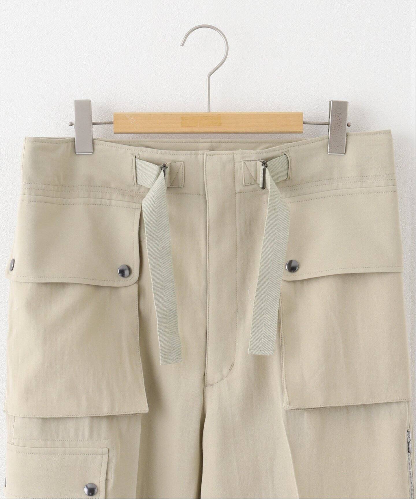 AURALEE (オーラリー) LIGHT COTTON WOOL VIYELLA CARGO パンツ 