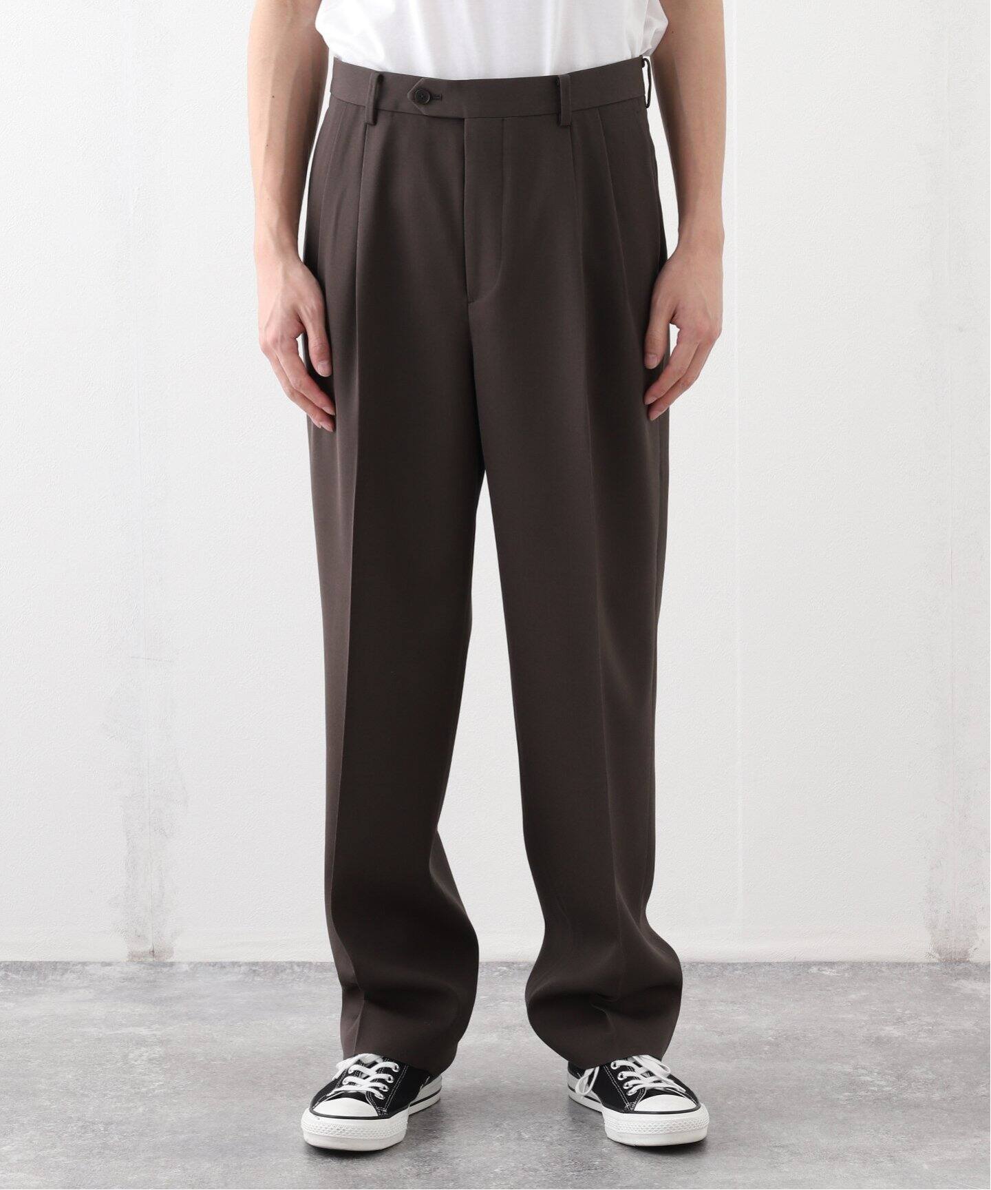 AURALEE (オーラリー) LIGHT WOOL MAX GABARDINE 2TUCK スラックス  