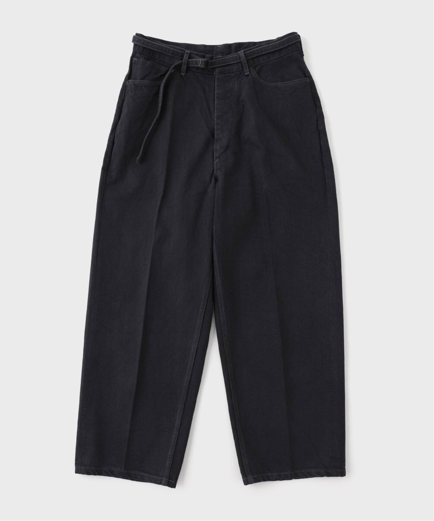 blurhms⁄ブラームスBrushed Twill Belted Trousers