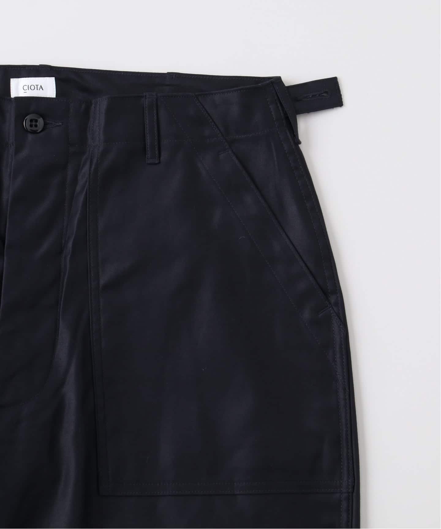 CIOTA for EDIFICE 別注 スビンコットン モールスキン ベイカーパンツ