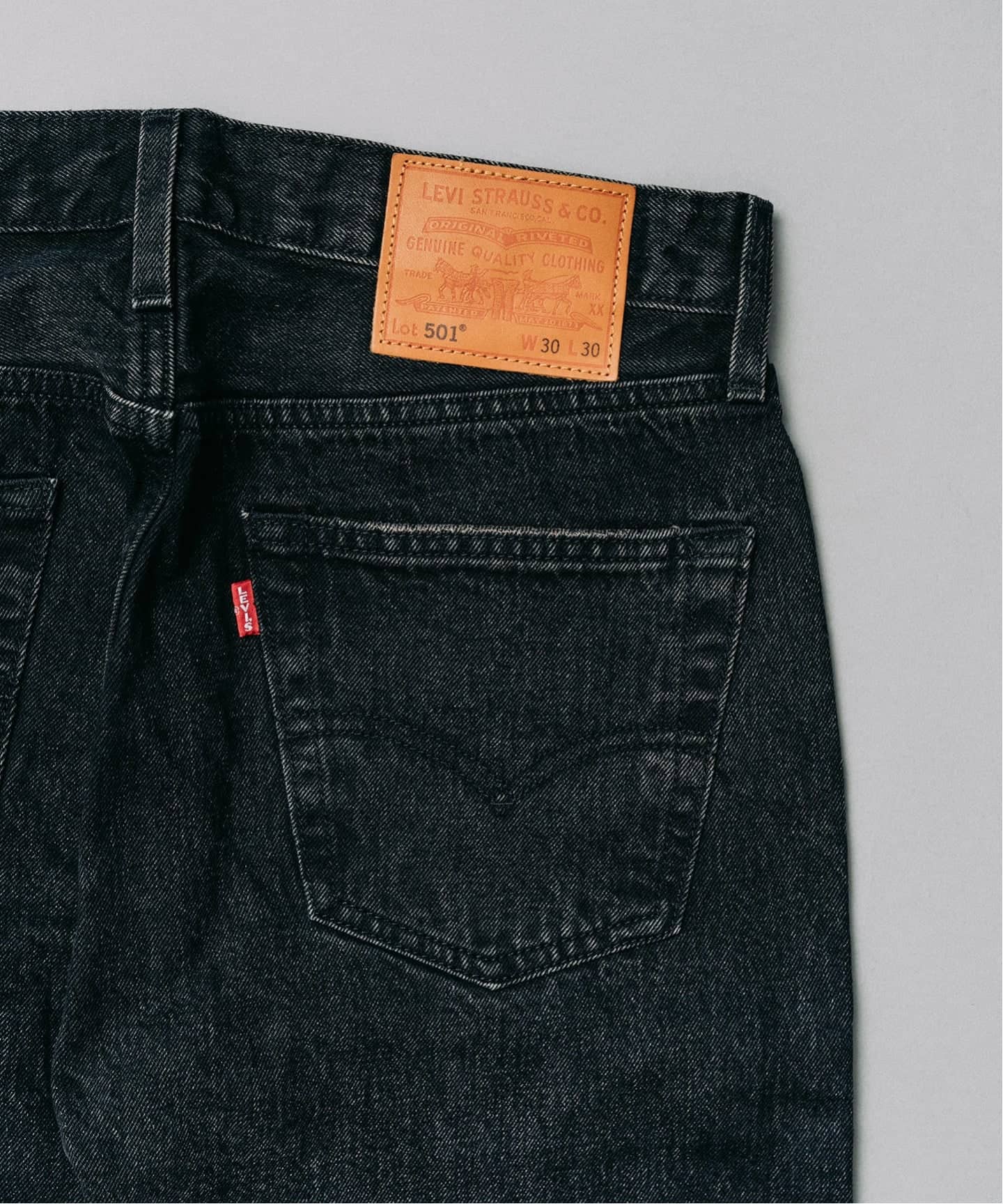Edifice 別注　Levi’s 501 ブラック サイズ28×28 LEVI'S(R)/リーバイス(R) 別注 BIG E 501(R) BLACK L28（デニム