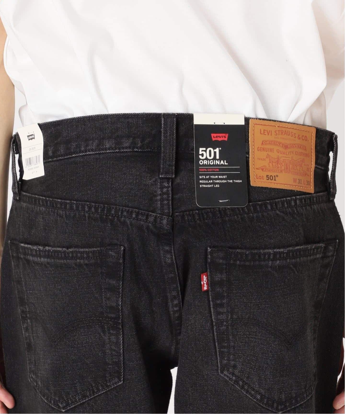 EDIFICE リーバイス LEVI'S別注 501 BLACK W31 L30