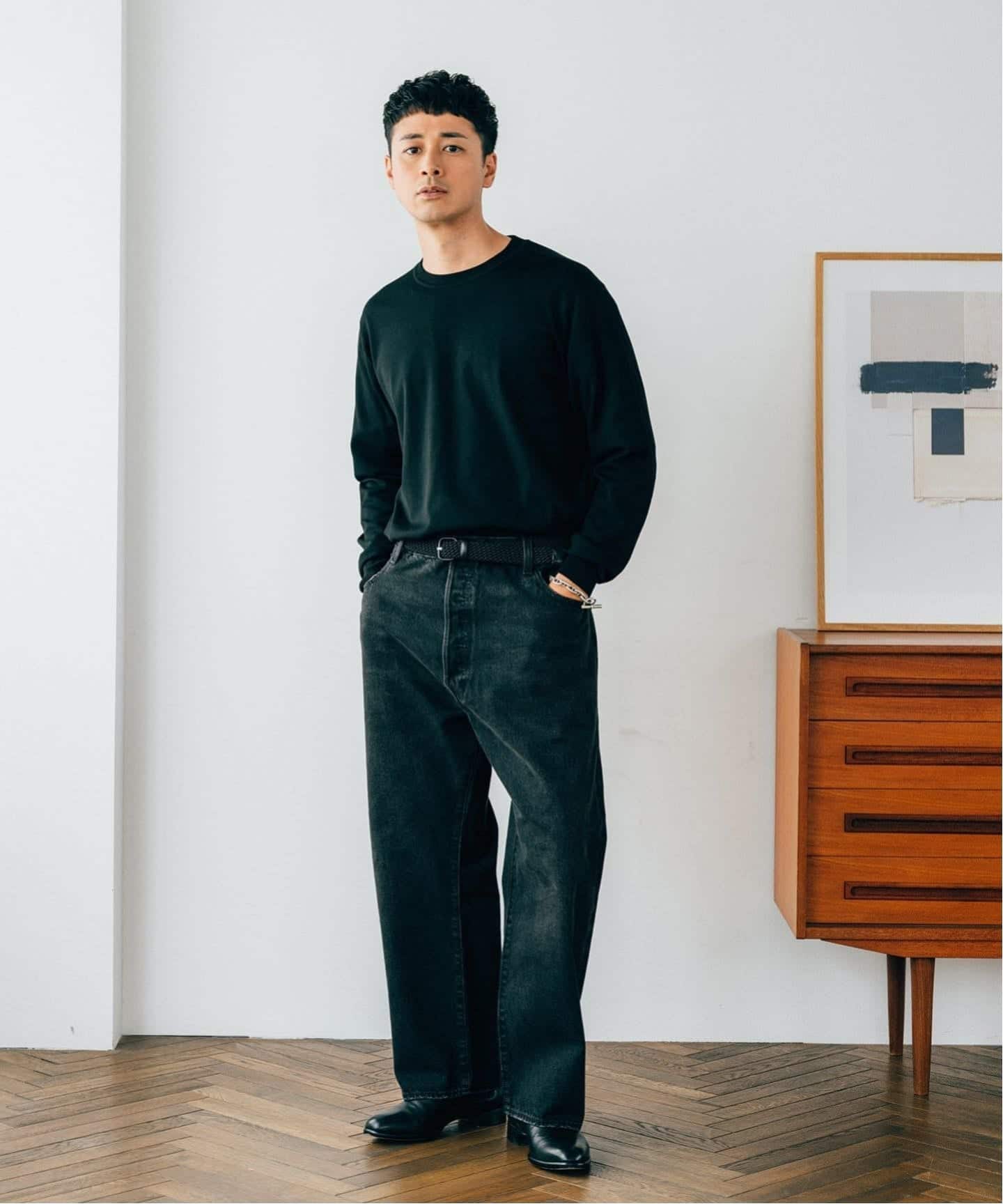 LEVI'S(R)/リーバイス(R) 別注 BIG E 501(R) BLACK L26（デニムパンツ