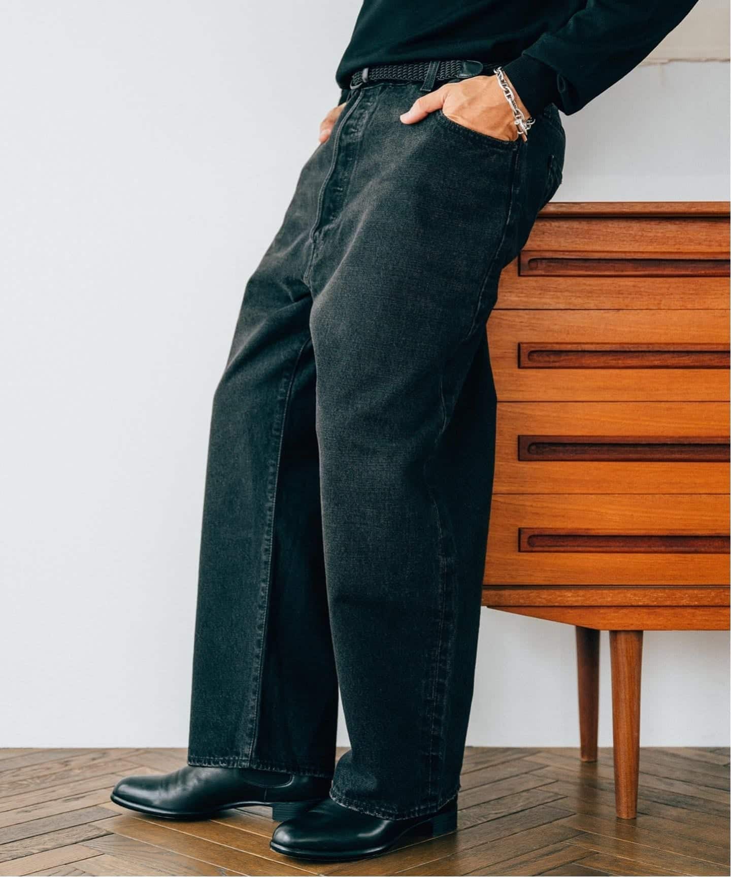 W40L26　リーバイス　別注　501　bigE　 エディフィス LEVI'S(R)/リーバイス(R) 別注 BIG E 501(R) BLACK L26（デニム