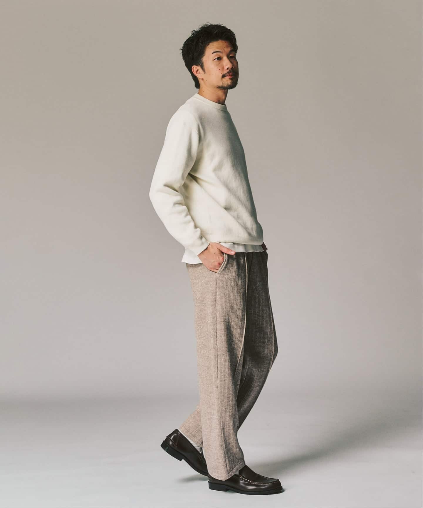 ニットジャージーイージーパンツ（スラックス）｜417 EDIFICE（フォー