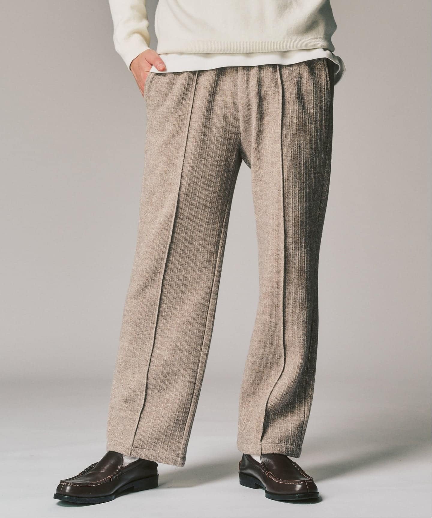 ニットジャージーイージーパンツ（スラックス）｜417 EDIFICE（フォー