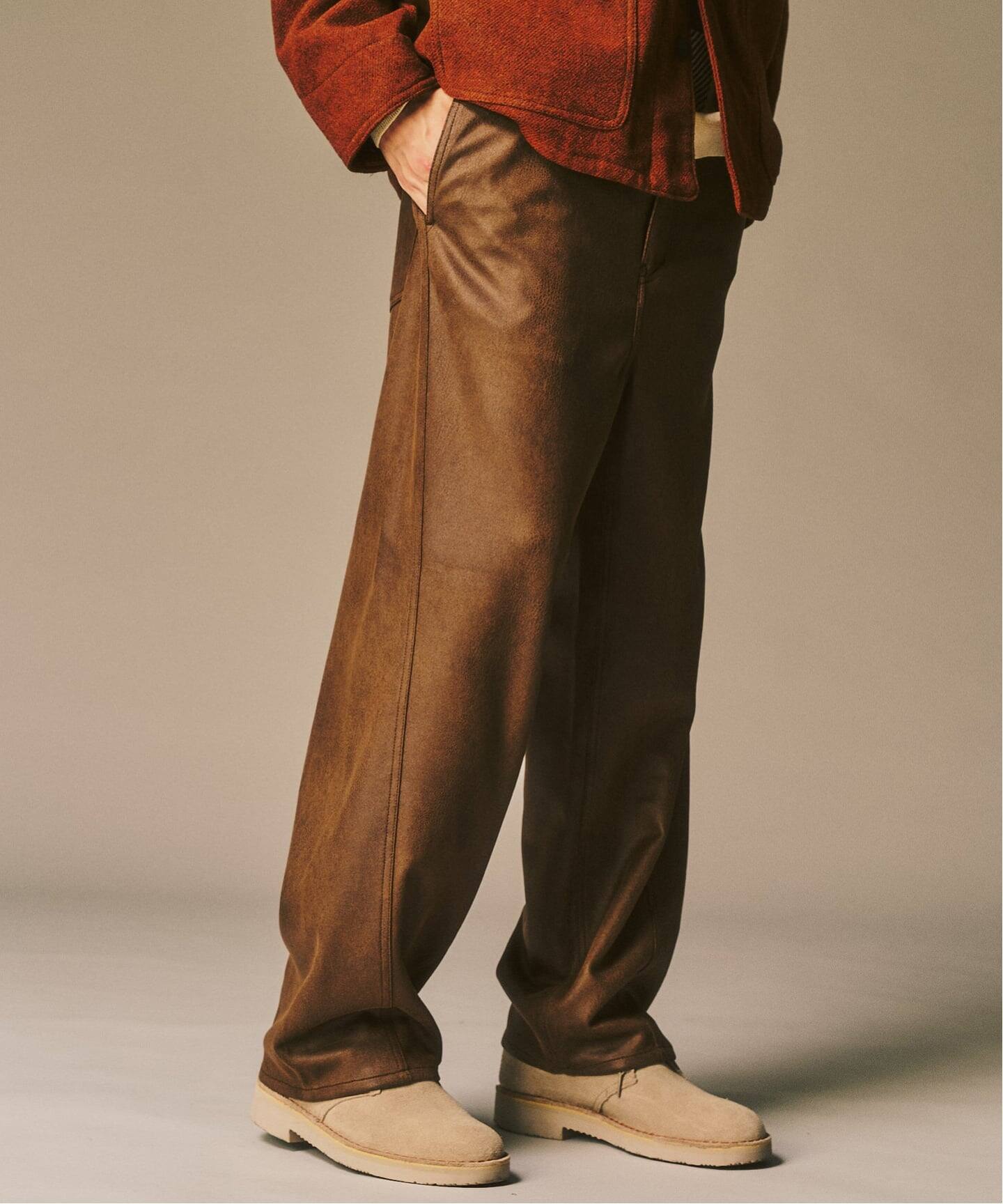 ストレッチスウェード 3D パンツ（スラックス）｜417 EDIFICE（フォー