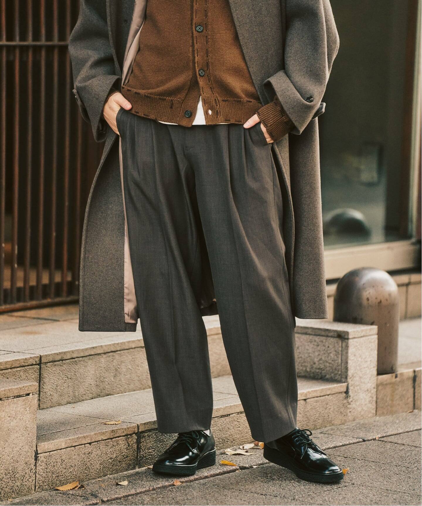 4WAYストレッチ” オーセンティック2タックパンツ（スラックス）｜417