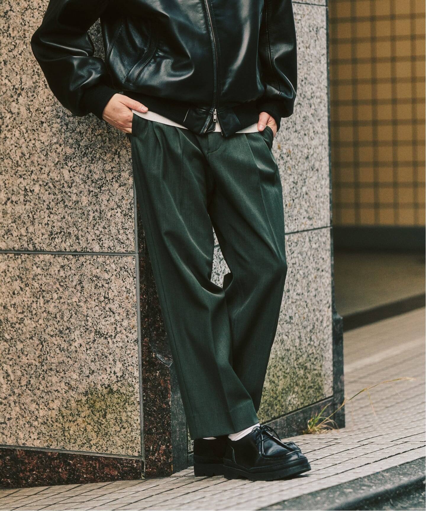 4WAYストレッチ” オーセンティック2タックパンツ（スラックス）｜417