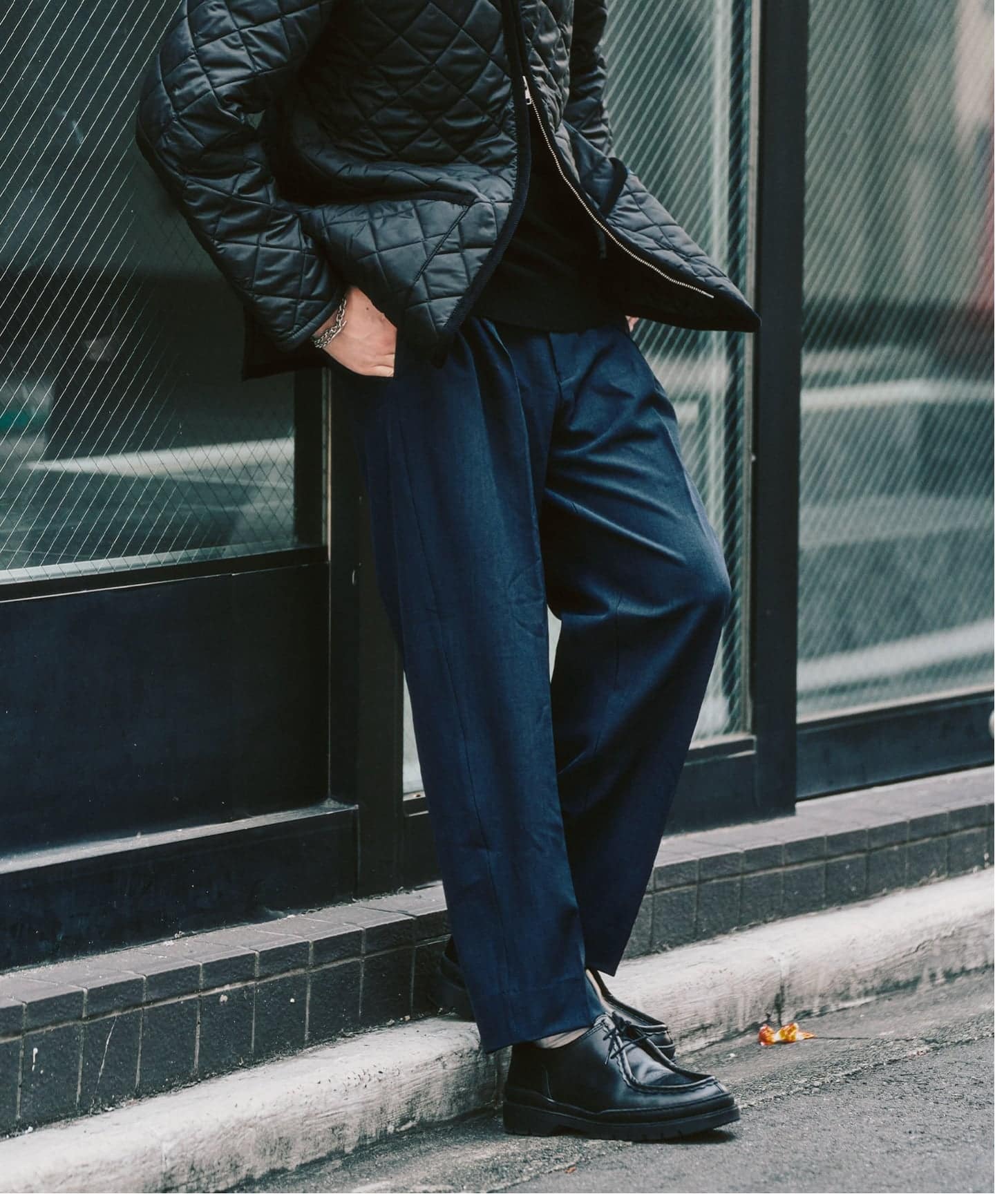 4WAYストレッチ” オーセンティック2タックパンツ（スラックス）｜417