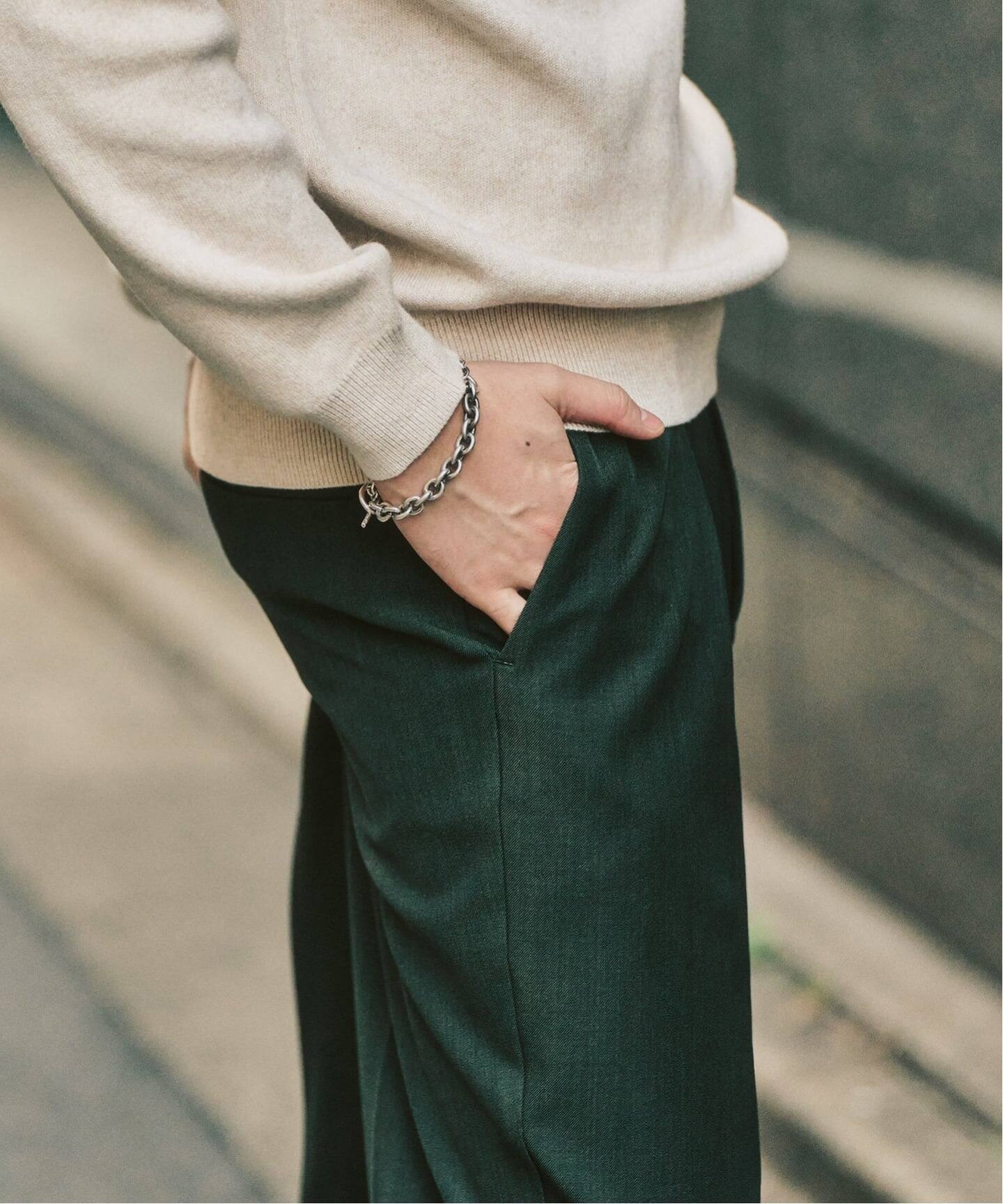 4WAYストレッチ” 1タックパンツ（スラックス）｜417 EDIFICE（フォー