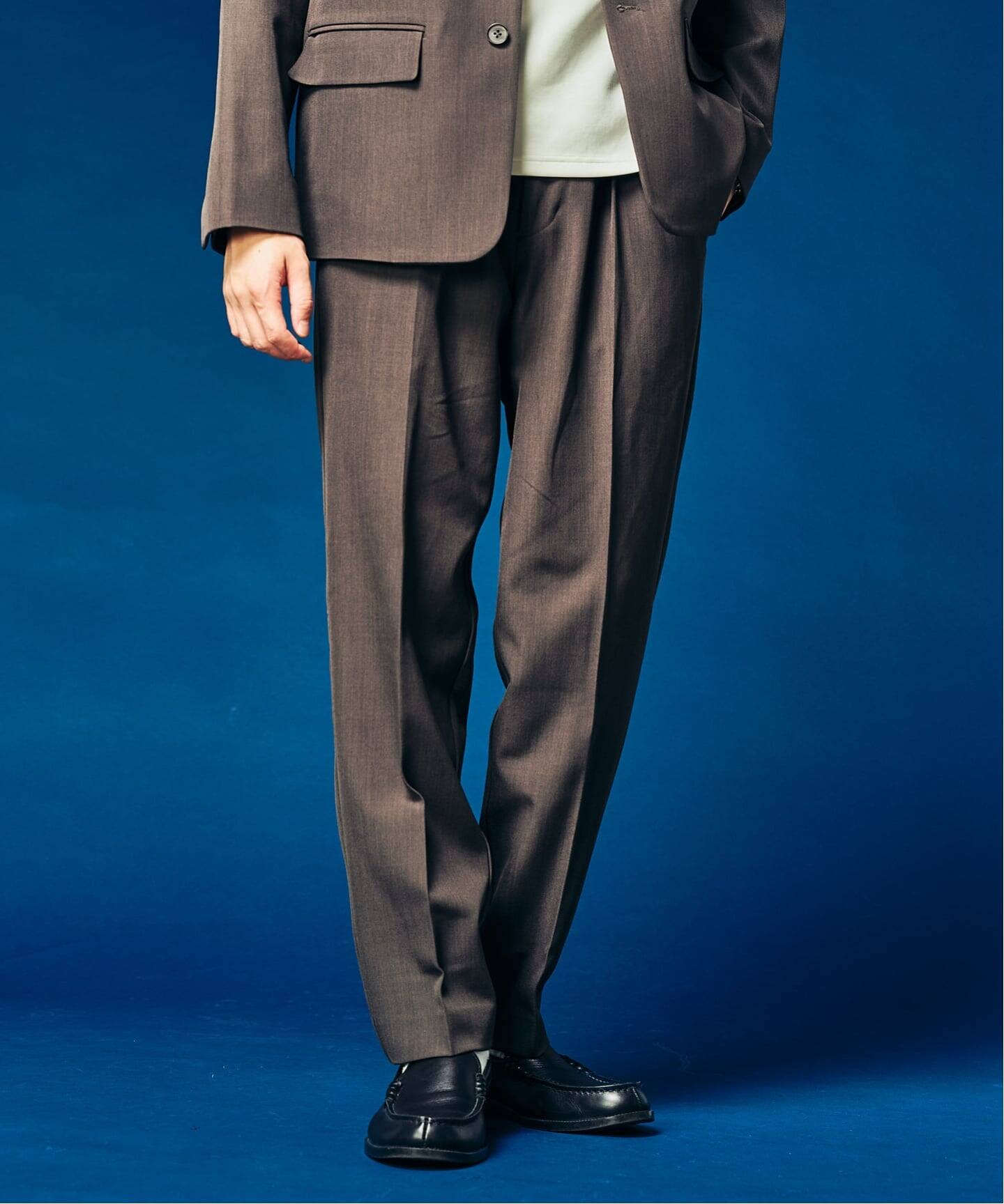 【ロン】ÉDIFICE （エディフィス）ブラウン スラックス L ロン】ÉDIFICE （エディフィス）ブラウン スラックス L ロン