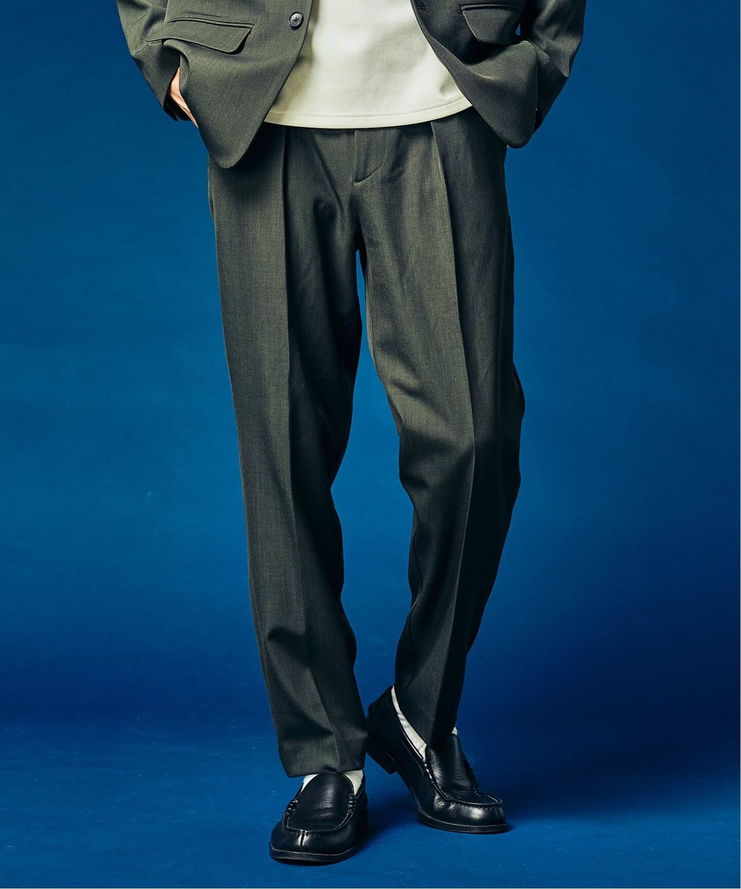 4WAYストレッチ” 1タックパンツ（スラックス）｜417 EDIFICE（フォー