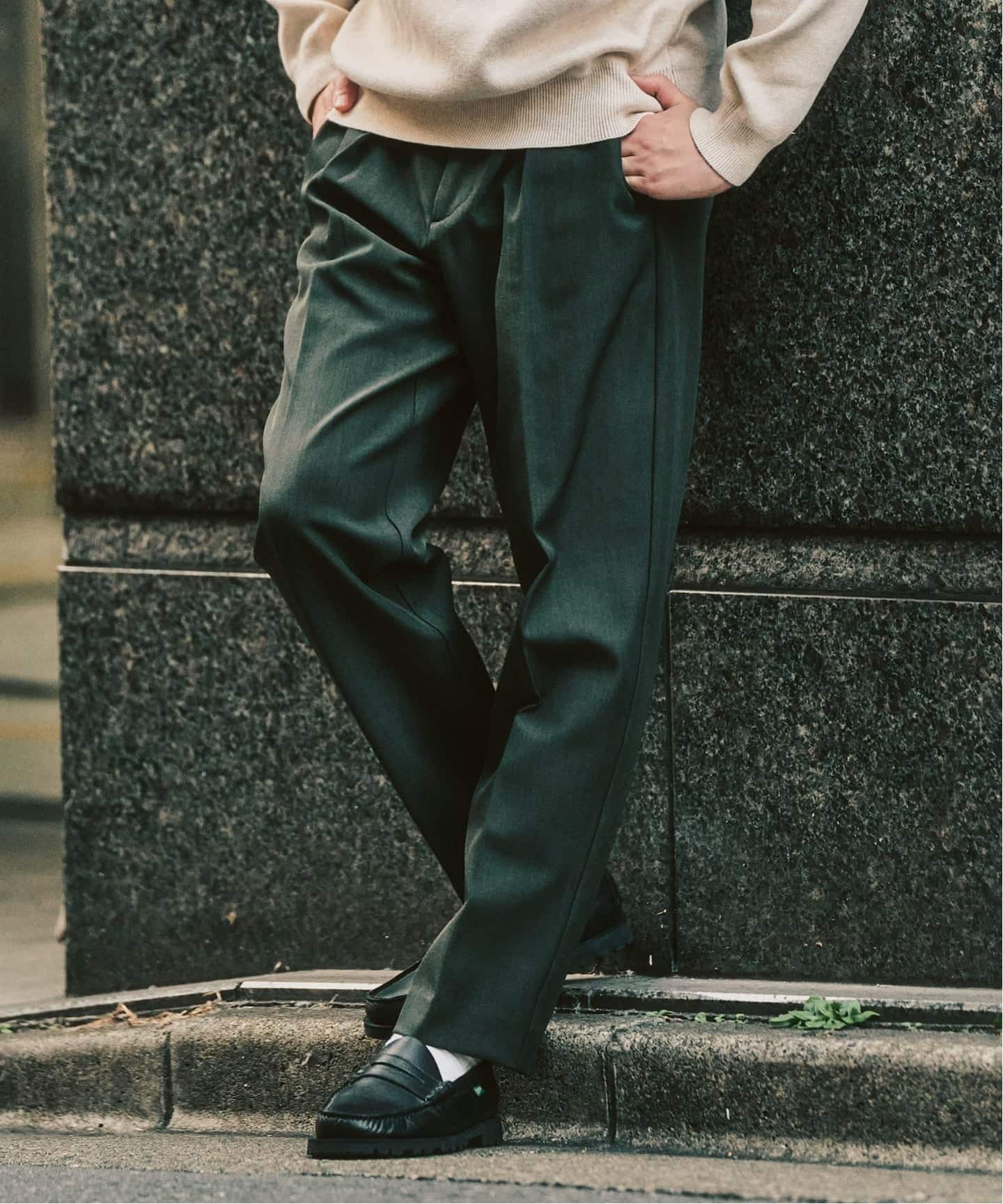 417 エディフィス（417 EDIFICE）/”4WAYストレッチ”  1タックパンツ 4WAYストレッチ” 1タックパンツ（スラックス）｜417 EDIFICE（フォー