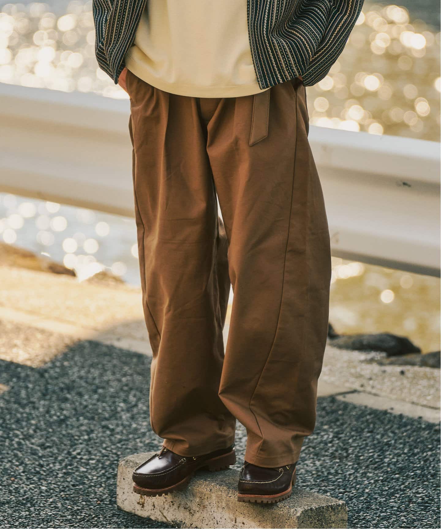 ベルテッド ワーク パンツ（スラックス）｜417 EDIFICE（フォー