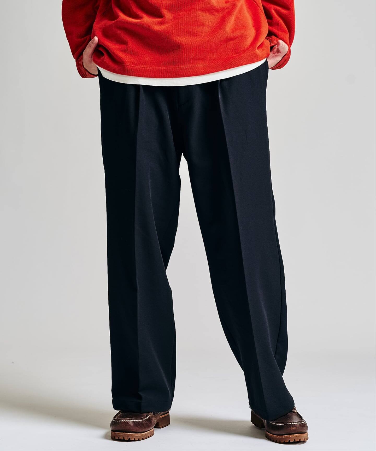 Double Cloth / ダブルクロス ワンタック イージーパンツ（スラックス