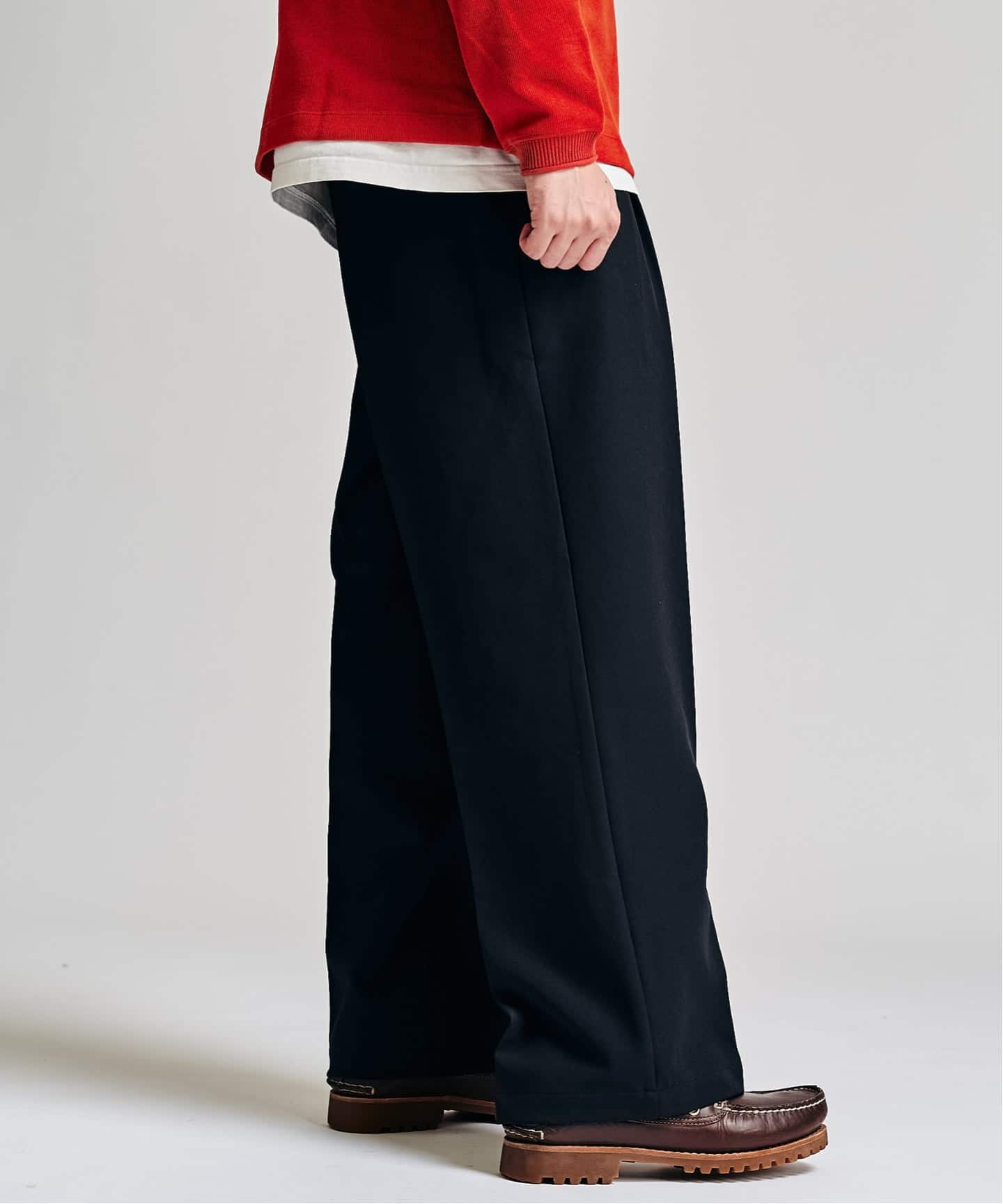 Double Cloth / ダブルクロス ワンタック イージーパンツ（スラックス