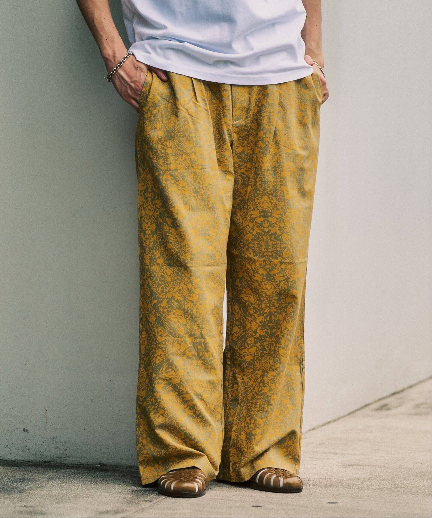 ato トロピカルクロスサルエルイージーパンツ 44 現行品 定価35,200円 ATO ジーンズ STRETCH DENIM SARROUEL PANTS メンズ : ZOZOTOWN