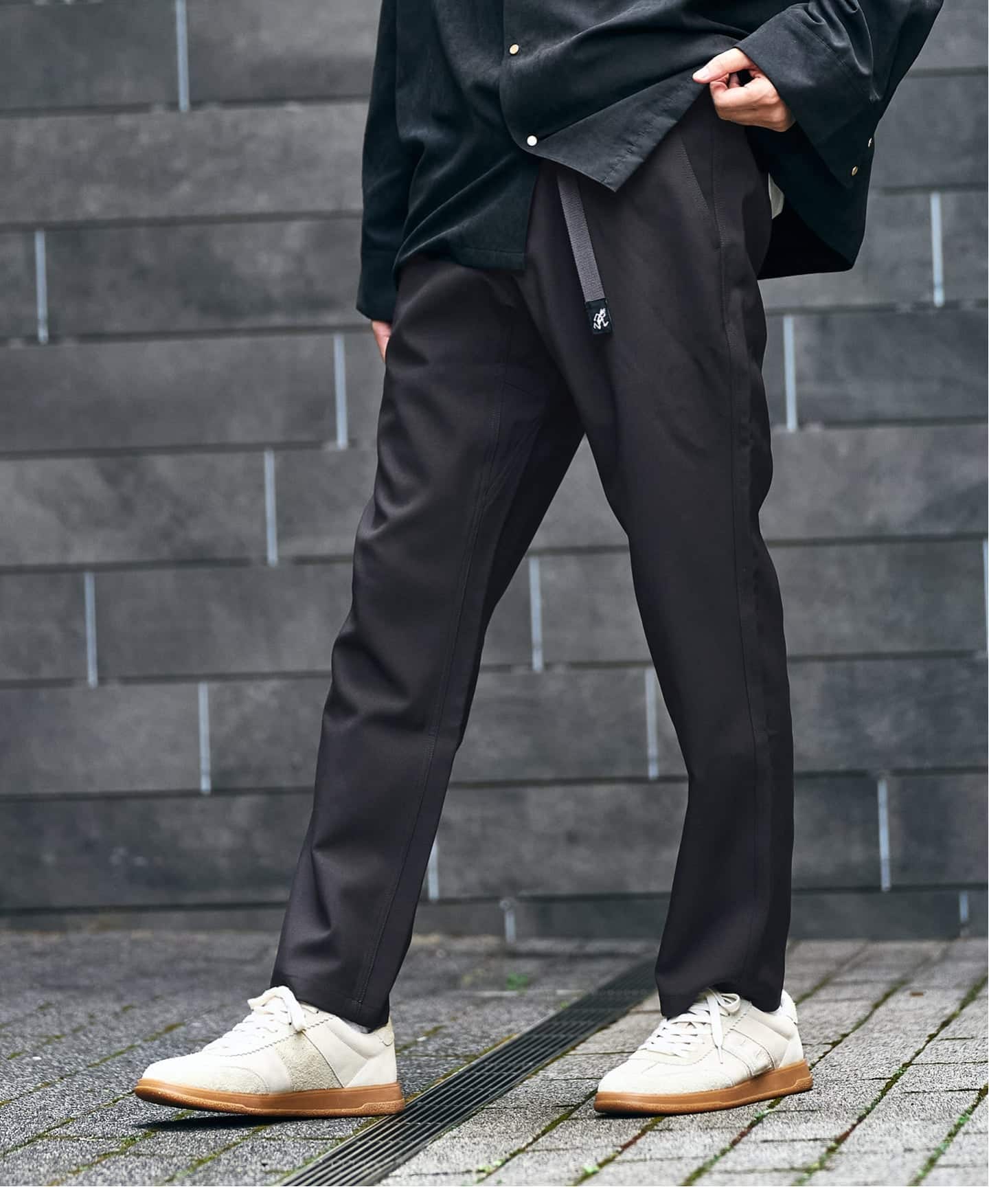 限定　GRAMICCI 417別注 LANATEC ツイルスラックスBR XL GRAMICCI グラミチ 417別注 ツイルストレッチパンツ（スラックス