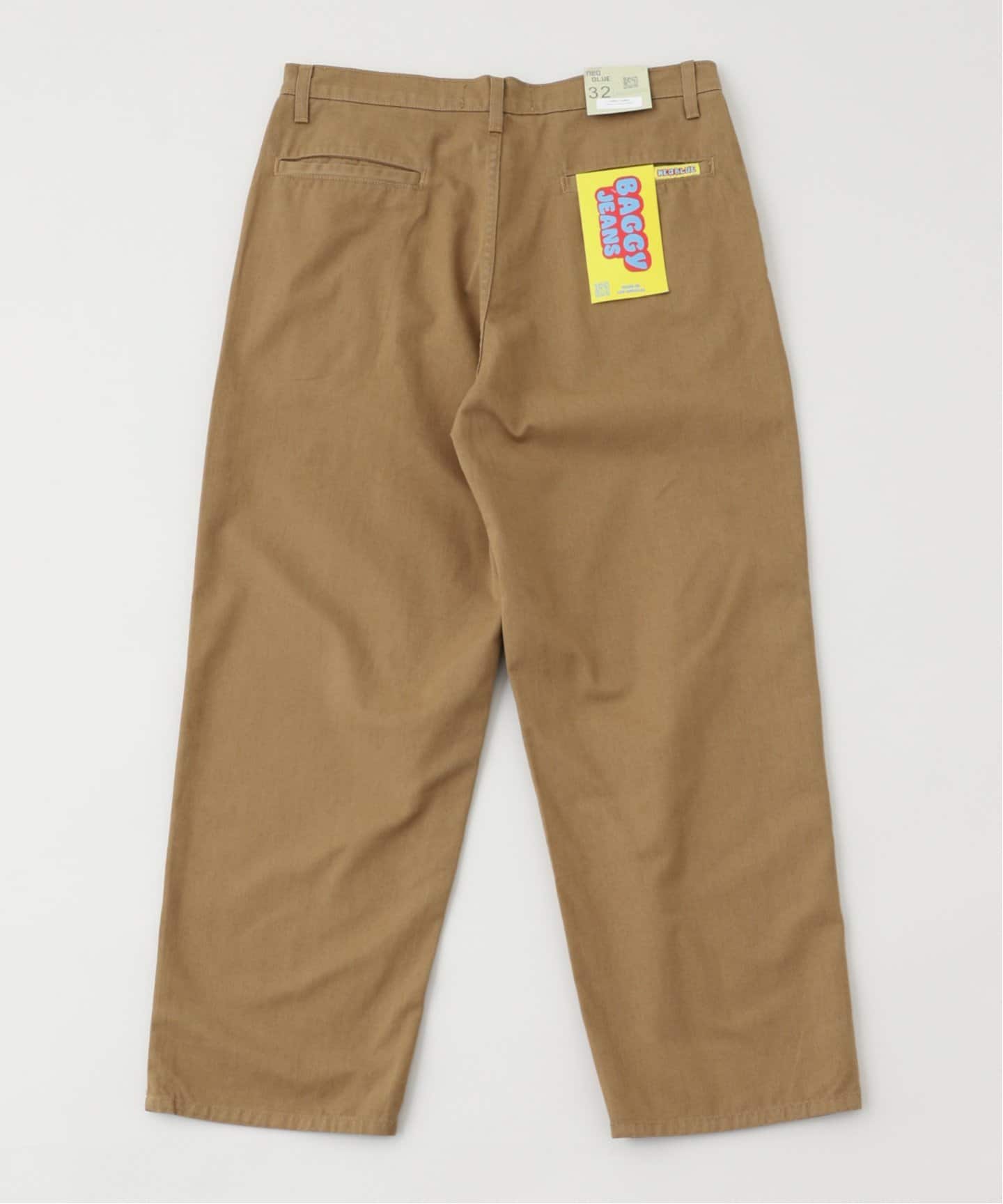 EDIFICE チノパン ブルー NEO BLUE / ネオブルー Baggy Chino Pants NB-001（チノパンツ
