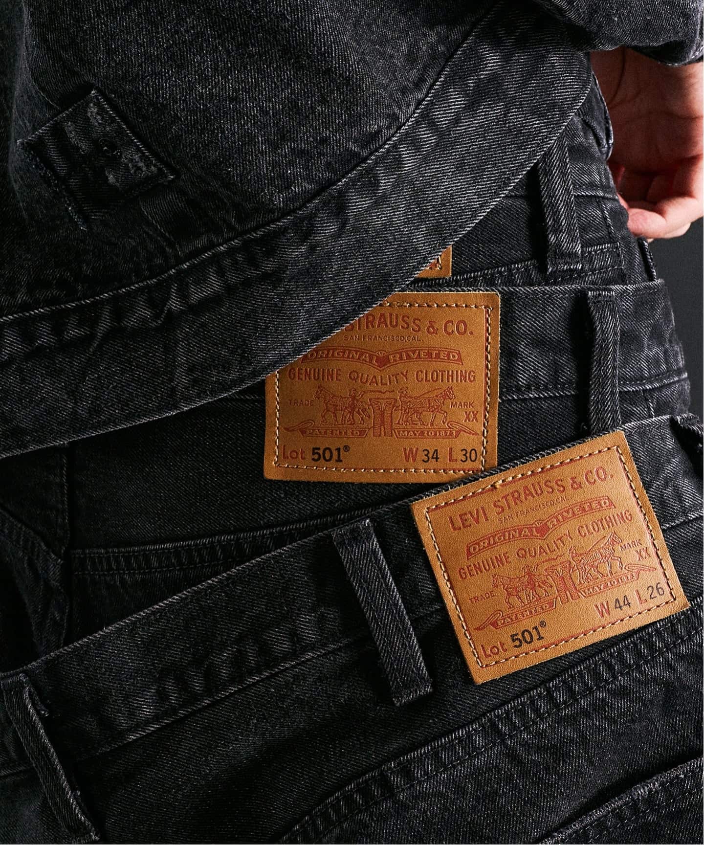 美品Levi's EDIFICE 501 ブラックデニム エディフィス 30 フォーワンセブン エディフィス 417 EDIFICE Levi's(リーバイス