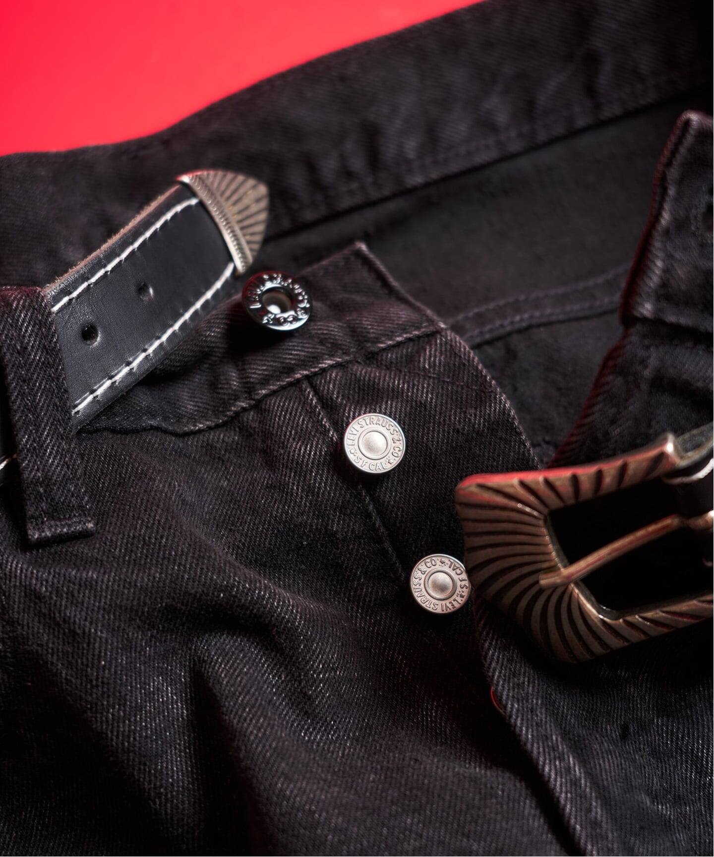 EDIFICE×リーバイス 30th 別注 501 デニム BLACK エディフィス EDIFICE Levi's(リーバイス) 30th 別注 BIG E 501