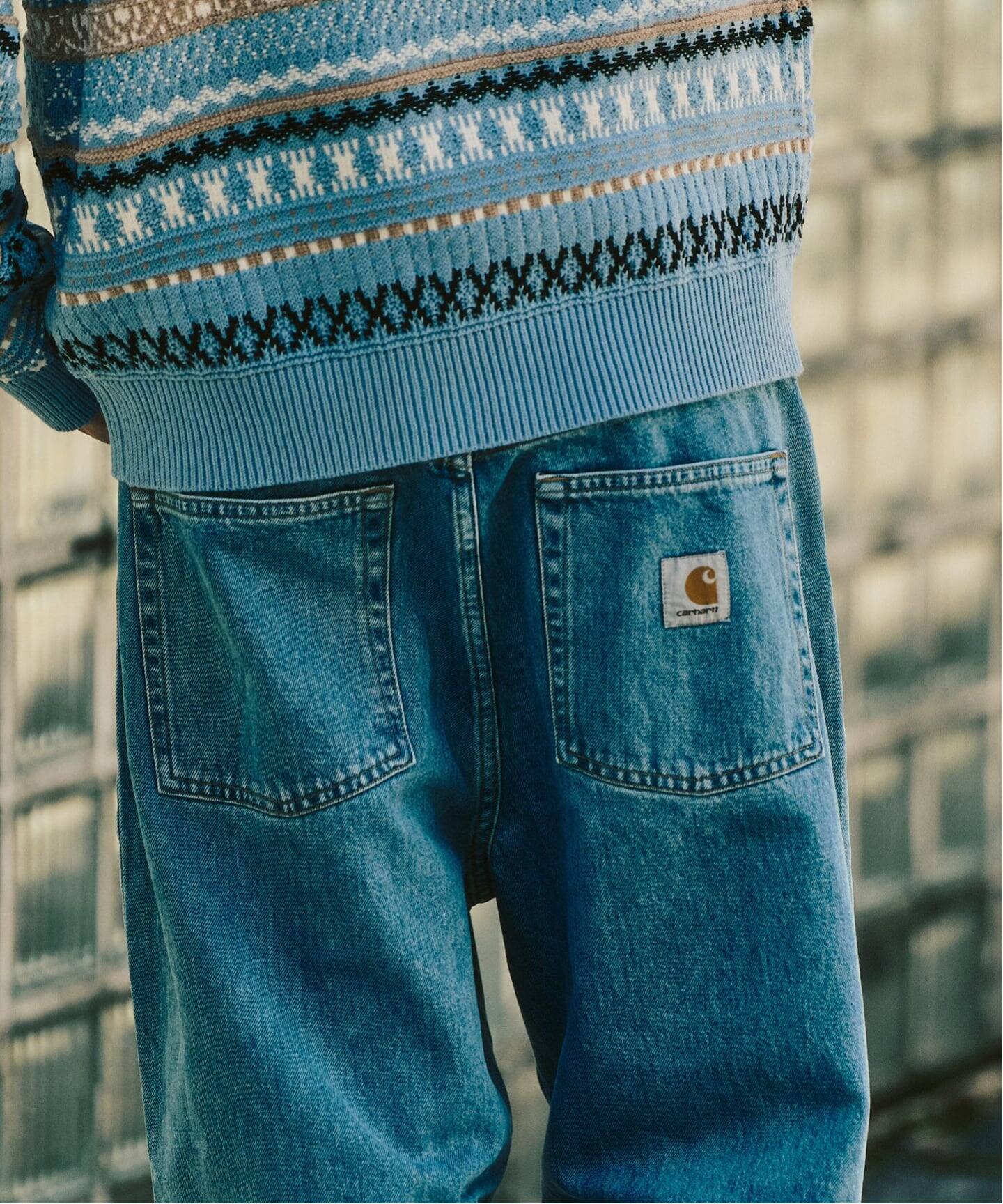 CARHARTT WIP BRANDON PANT stone bleached（デニムパンツ・ジーンズ 