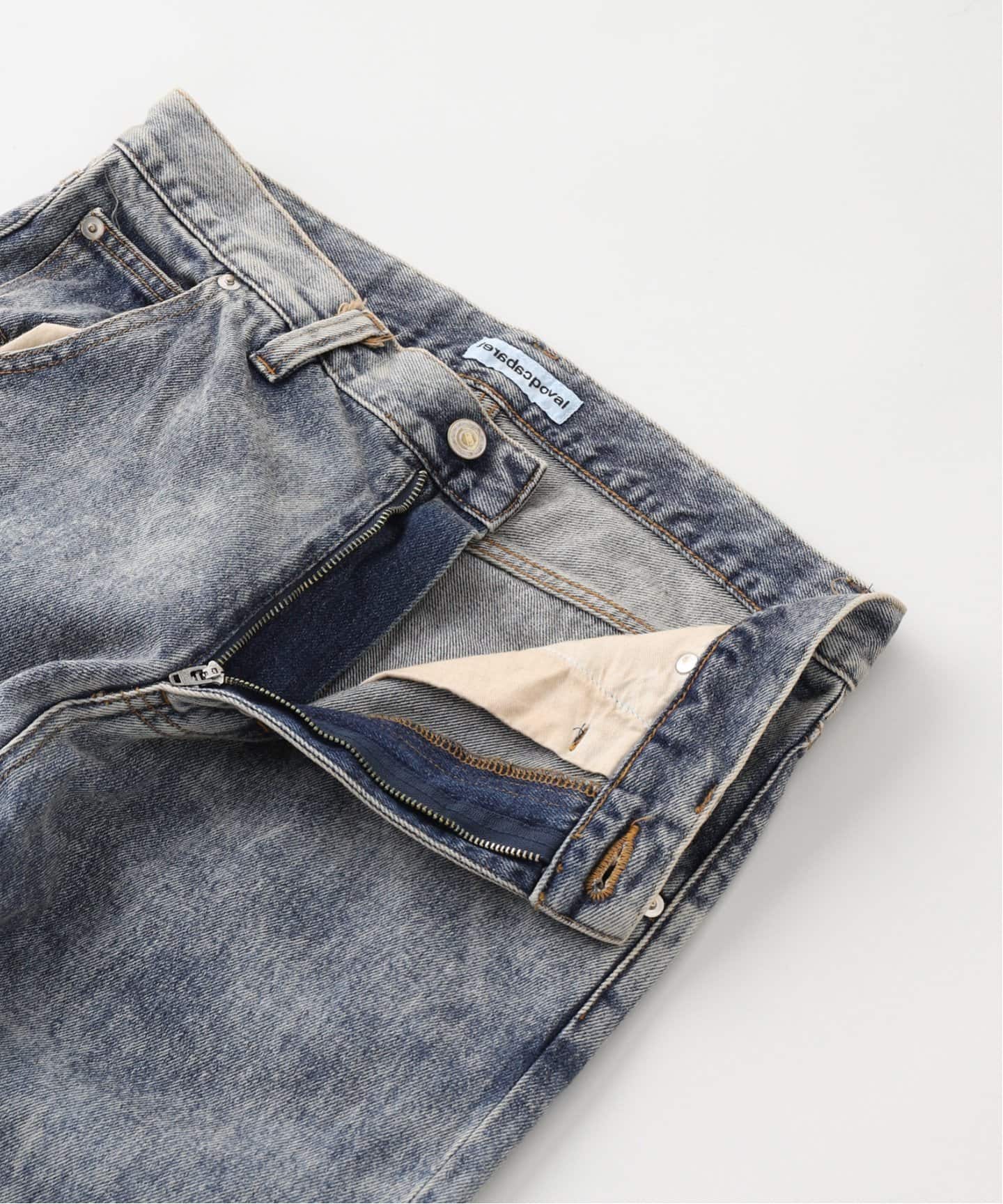 CABARET POVAL / キャバレーポバール Standard Jean Bleached（デニム