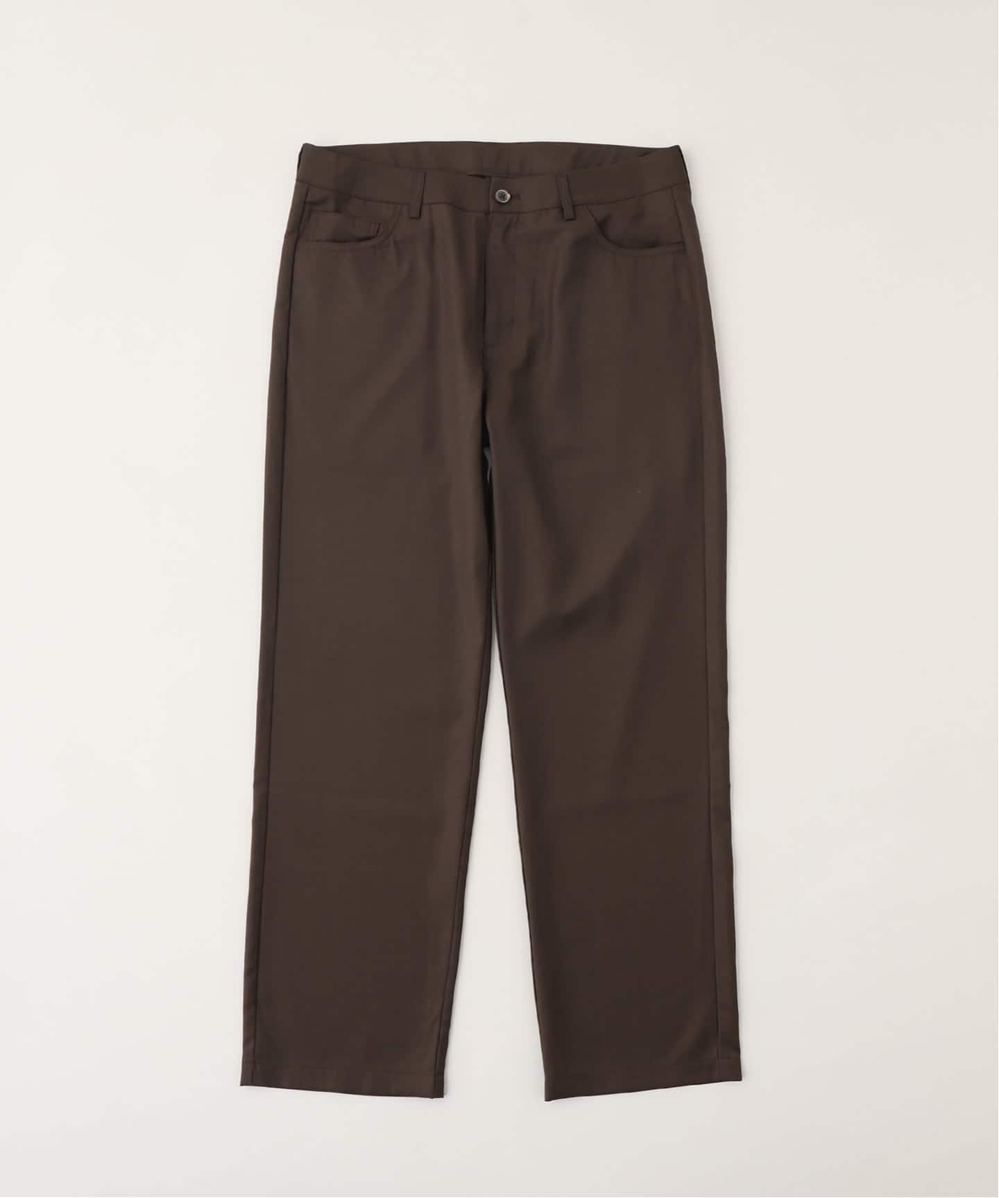 【50s】ブラウンカラー ウールスラックス Steven Alan＞ ウール オックスフォード イン ツープリーツ ドレス